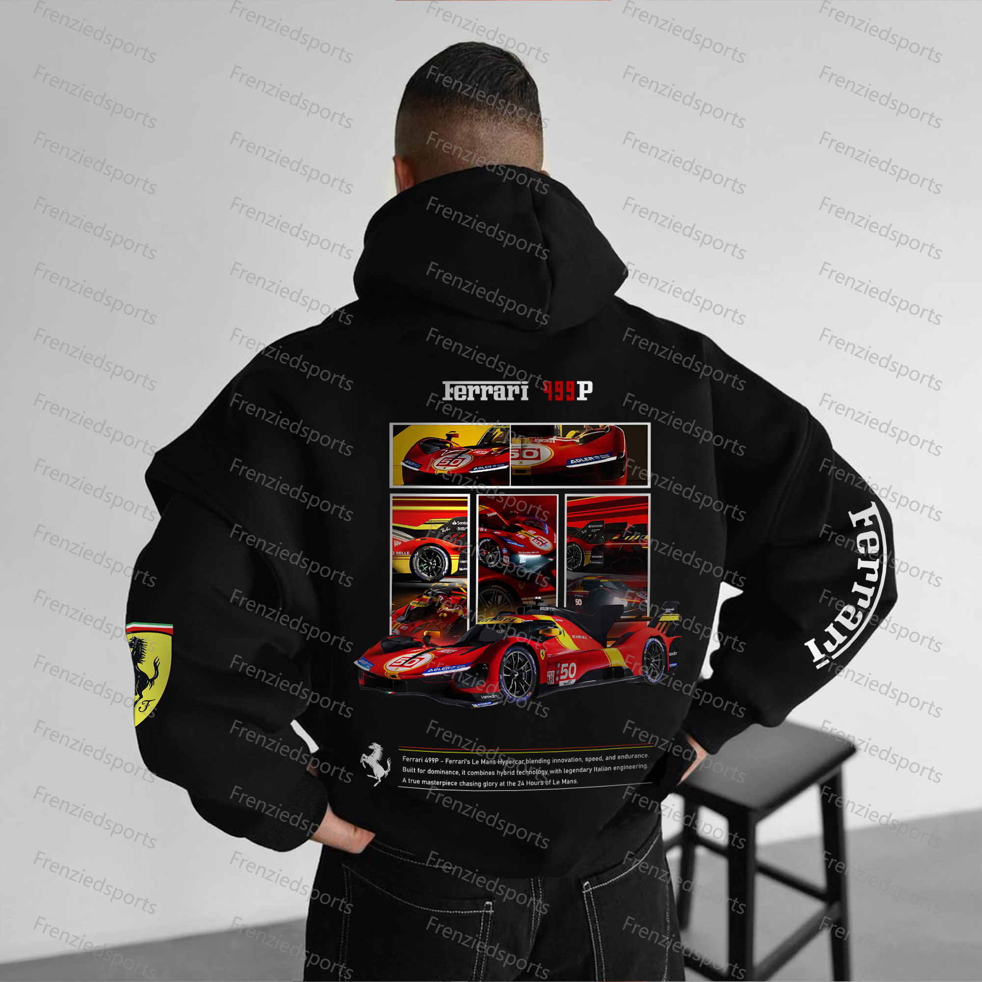 Unisex "F1" Graphic Streetwear Vintage Plush Hoodie