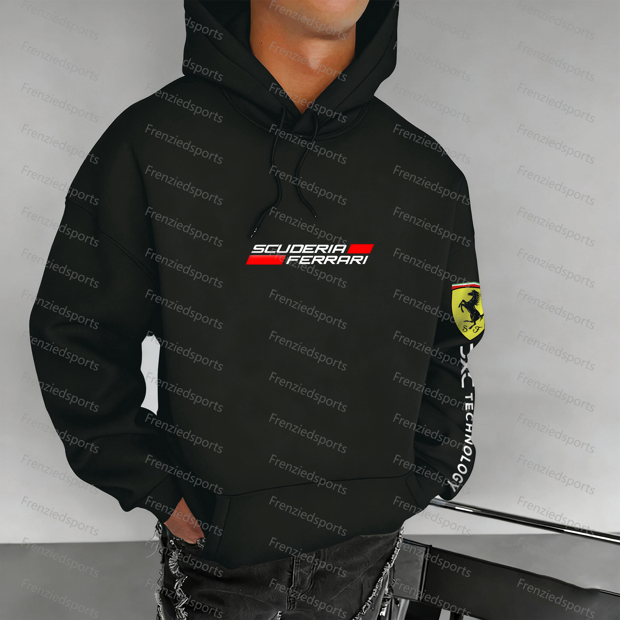 Unisex "F1" Graphic Streetwear Vintage Plush Hoodie