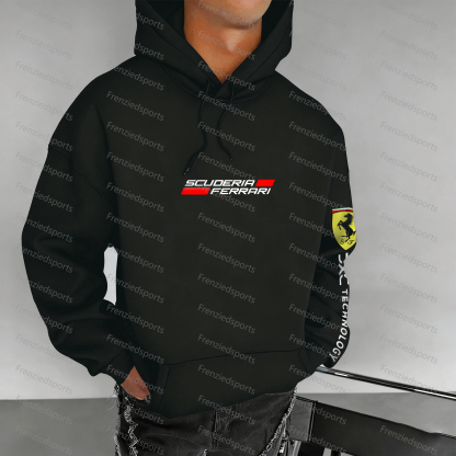 Unisex "F1" Graphic Streetwear Vintage Plush Hoodie