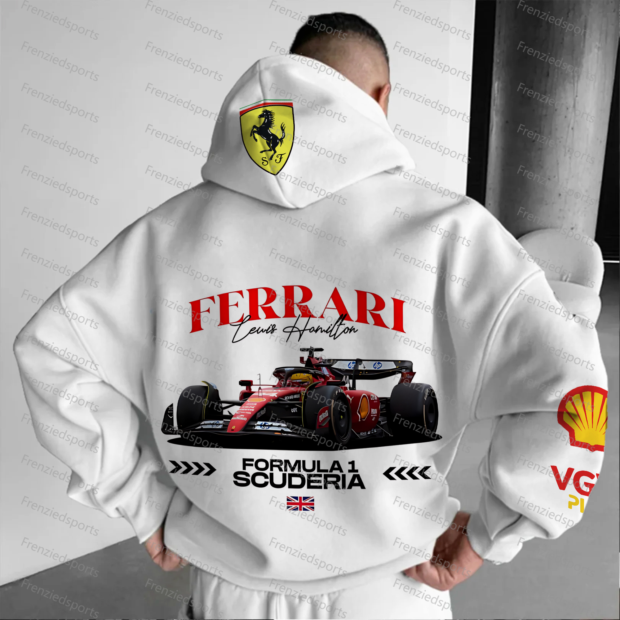 Unisex "F1" Graphic Streetwear Vintage Plush Hoodie