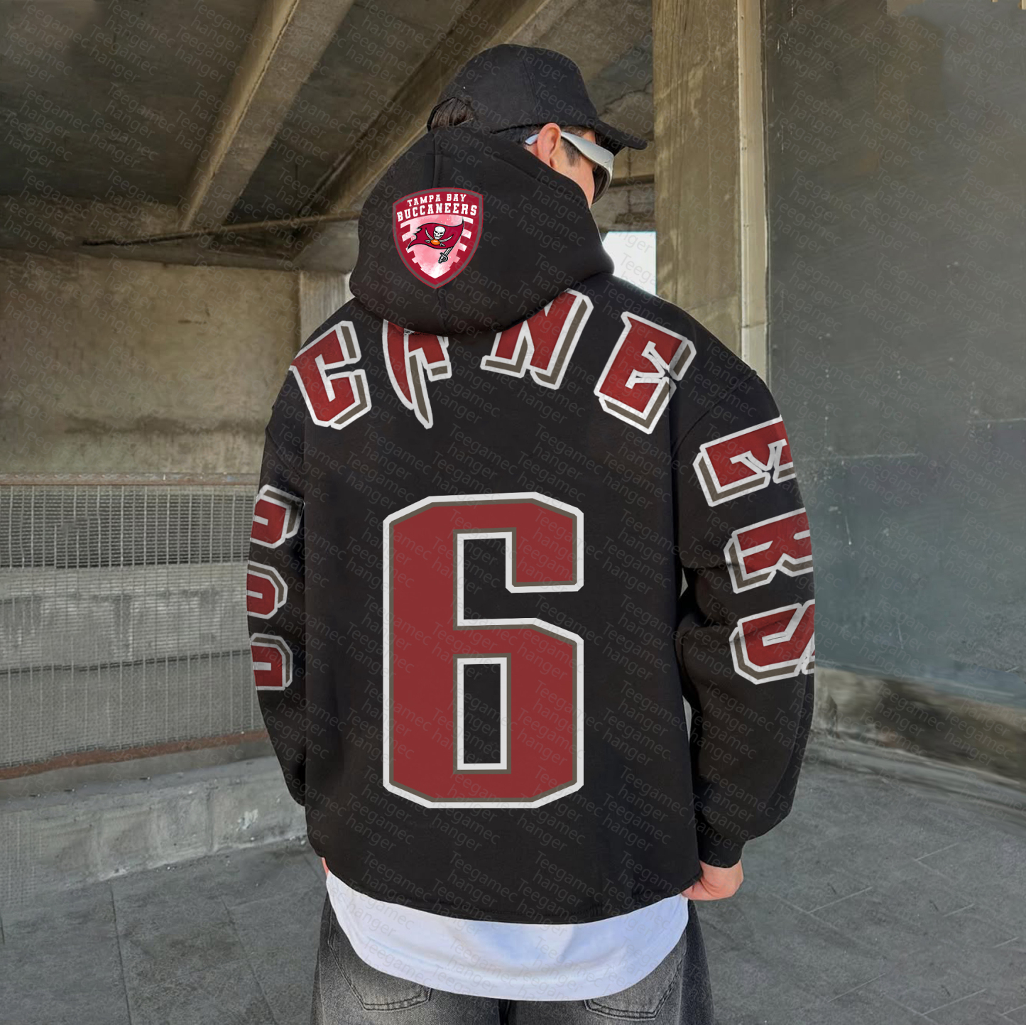 Unisex "NFL" Graphic Streetwear Vintage Plush Hoodie