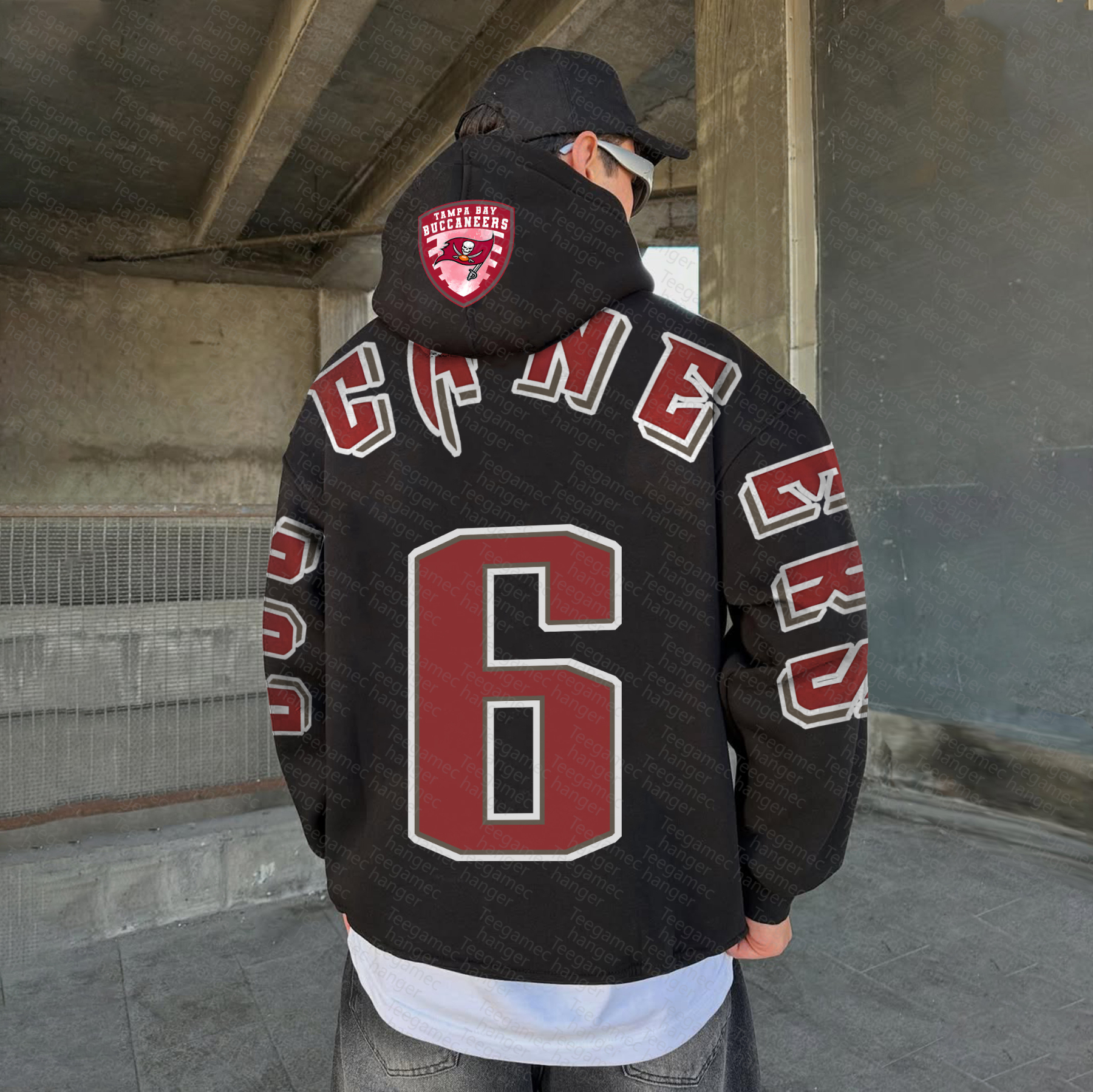 Unisex "NFL" Graphic Streetwear Vintage Plush Hoodie