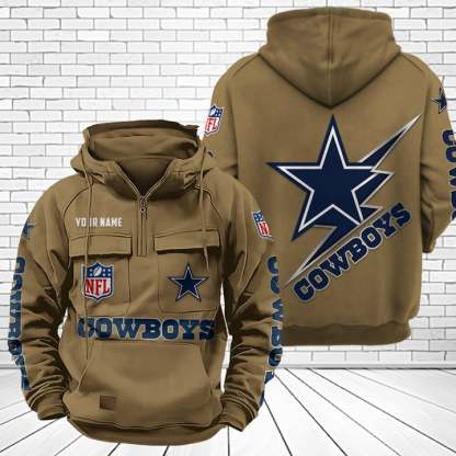 Dallas Cowboys Unisex Rugby Team Graphic Streetwear Vintage Plush Hoodie
