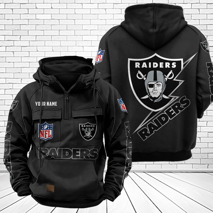 Las Vegas Raiders Unisex Rugby Team Graphic Streetwear Vintage Plush Hoodie