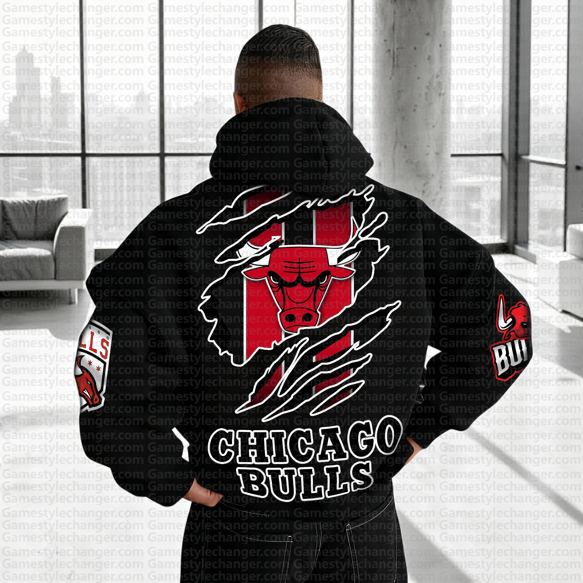 Unisex "NBA" Graphic Streetwear Vintage Plush Hoodie