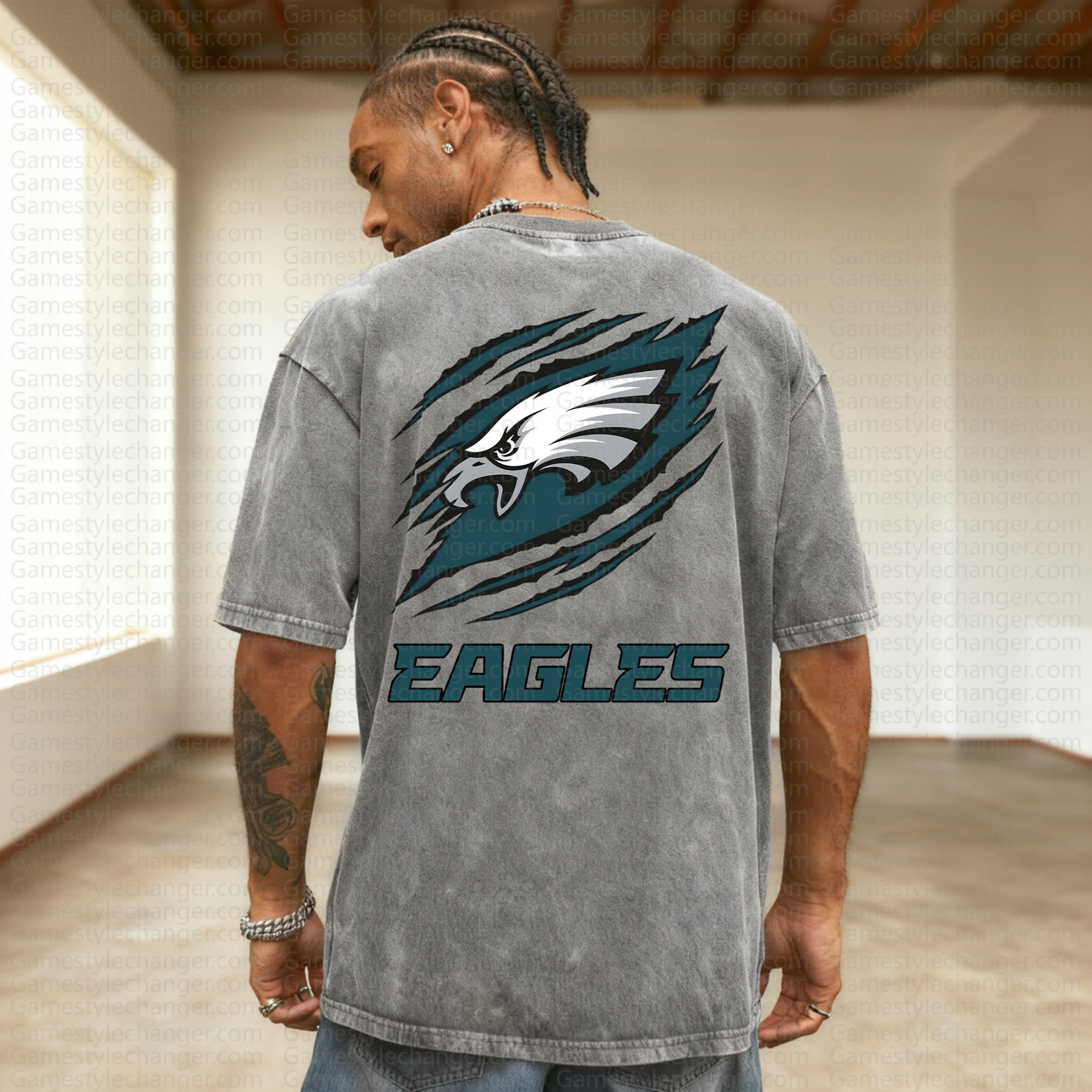 Unisex Anime Style Vintage Washed T-Shirt | NFL