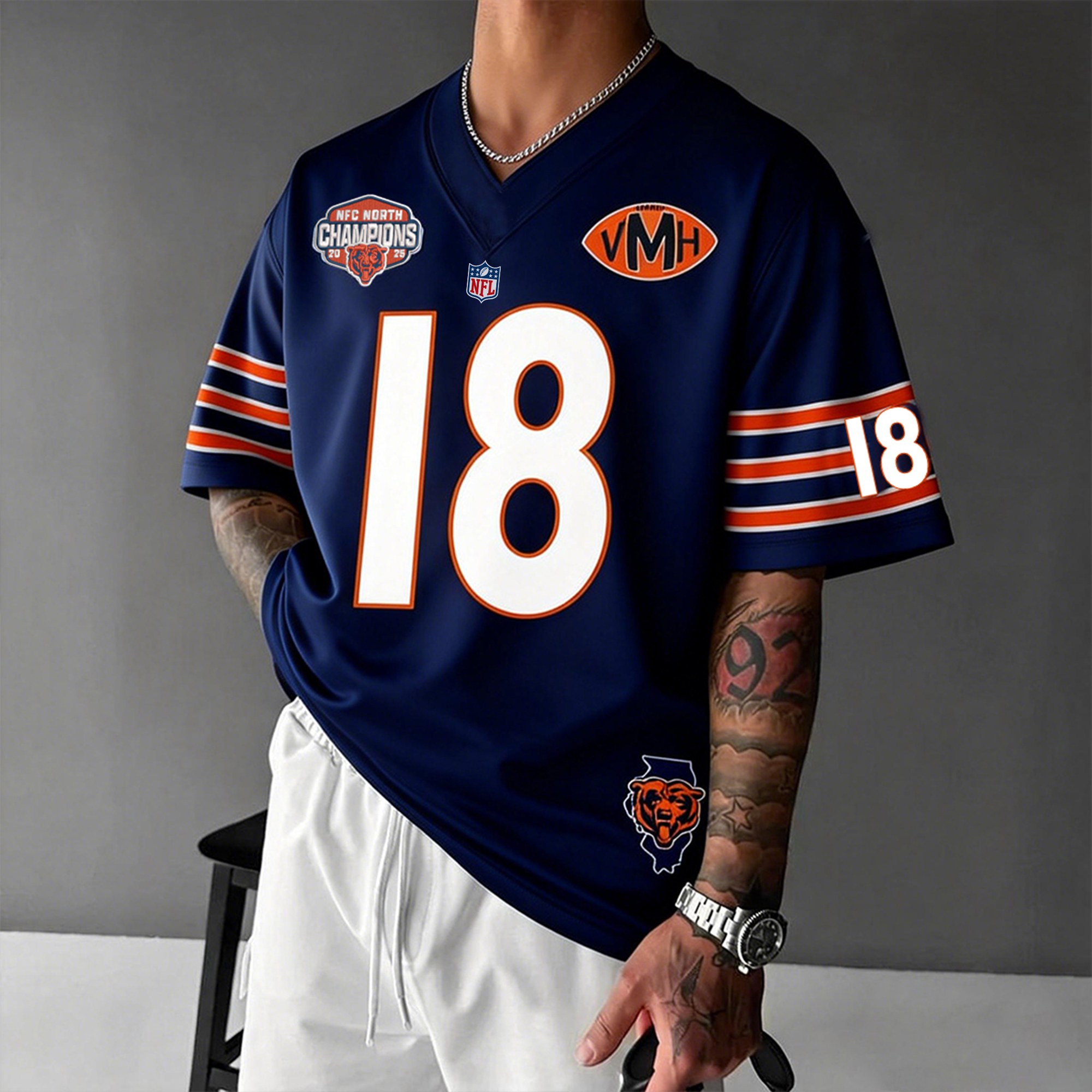 Unisex  "Chicago Bears"  Inspired Trendy T-shirt