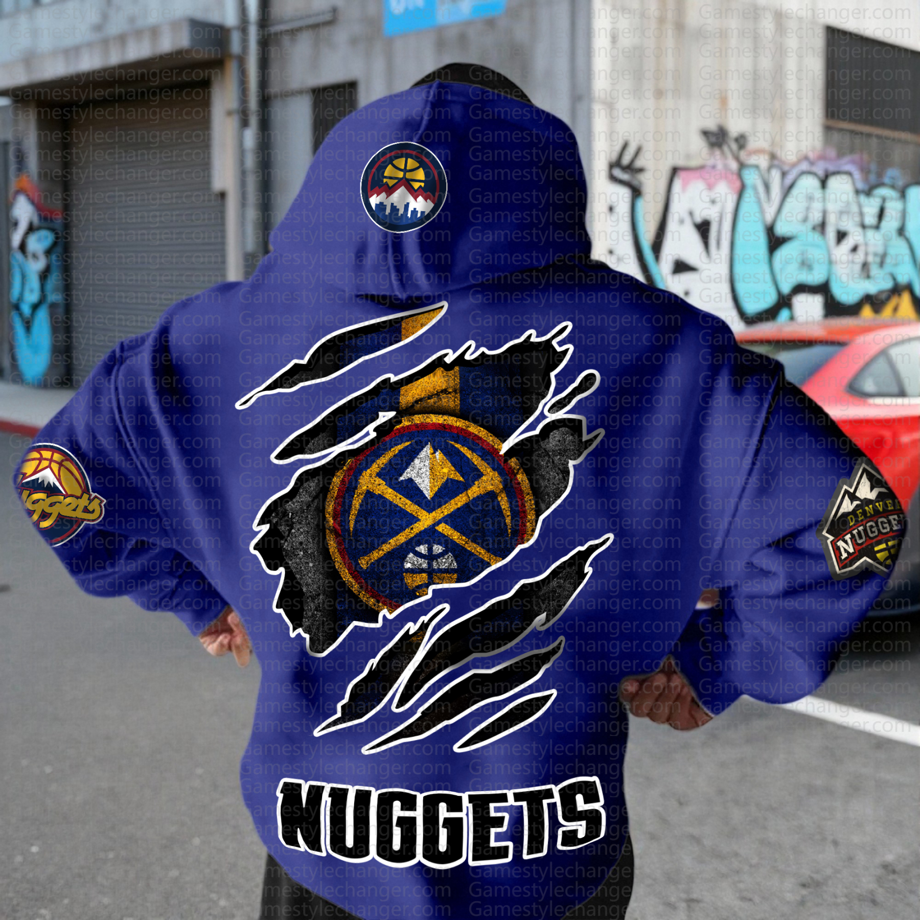 Unisex "NBA" Graphic Streetwear Vintage Plush Hoodie