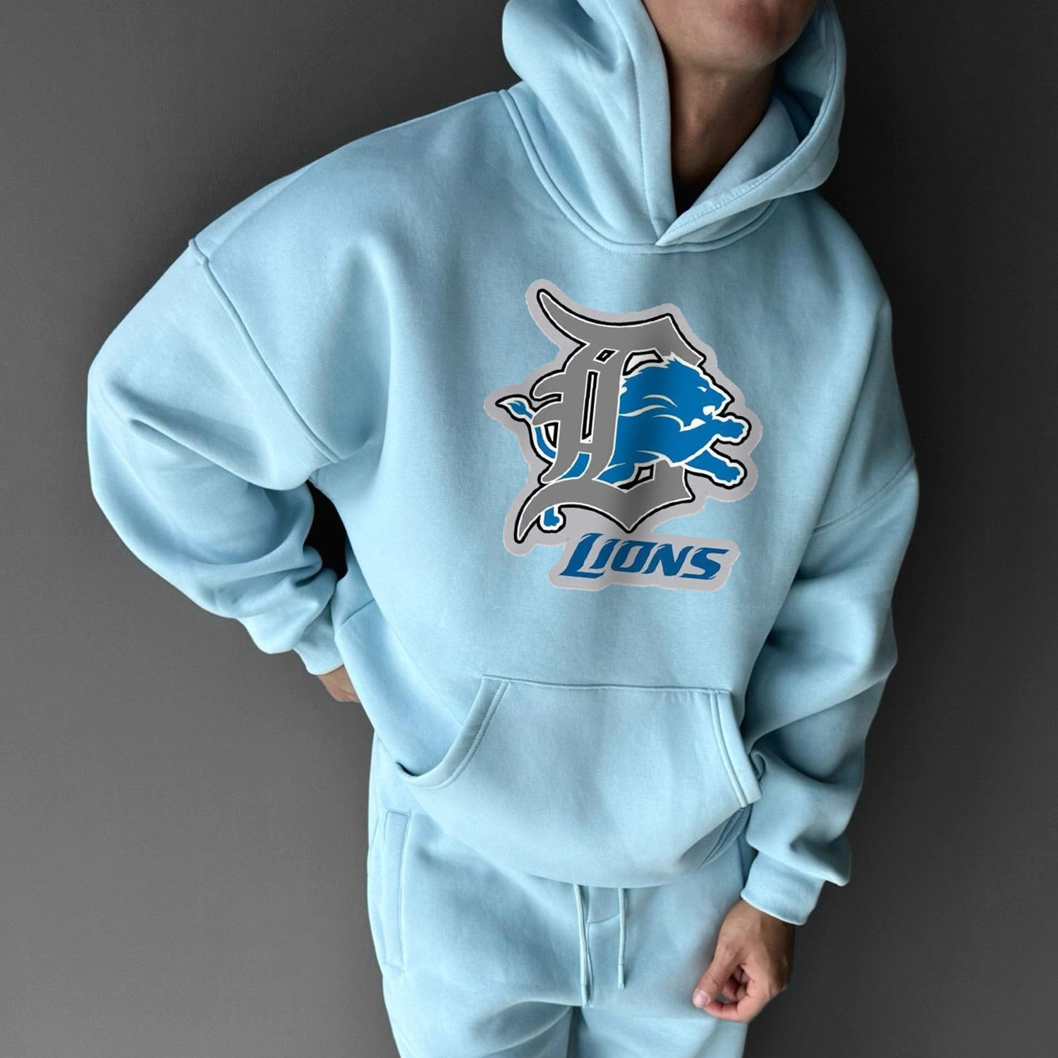 Men's Casual Ball Game Retro Print Hoodie