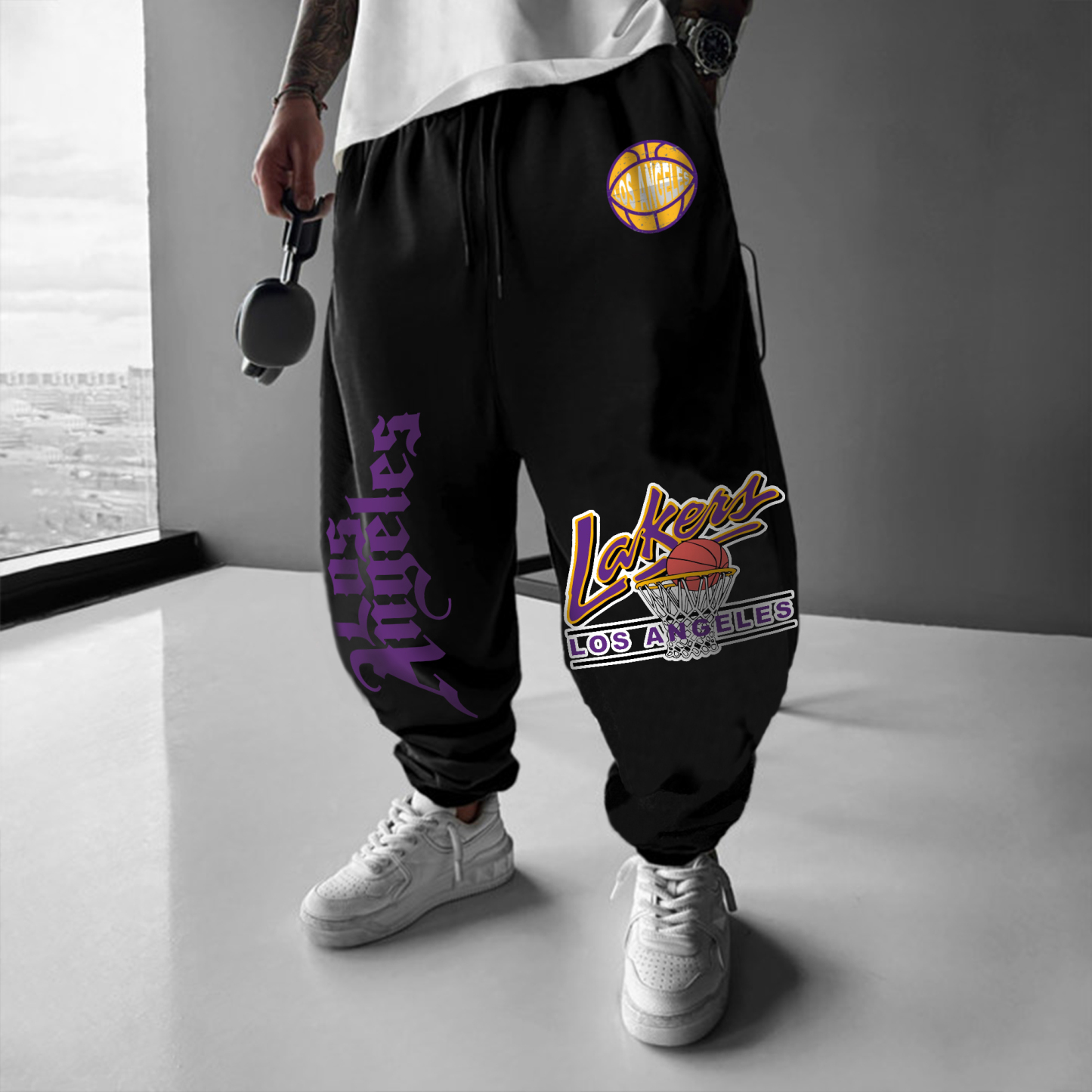 Unisex "NBA" Casual Anime Streetwear Pants