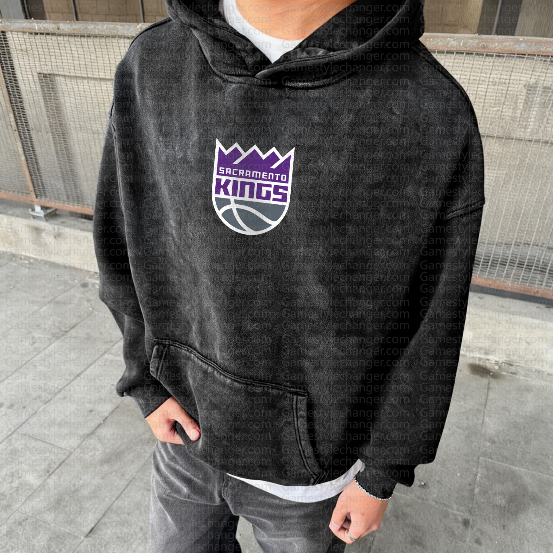 Unisex Graphic Streetwear Vintage Washed Hoodie