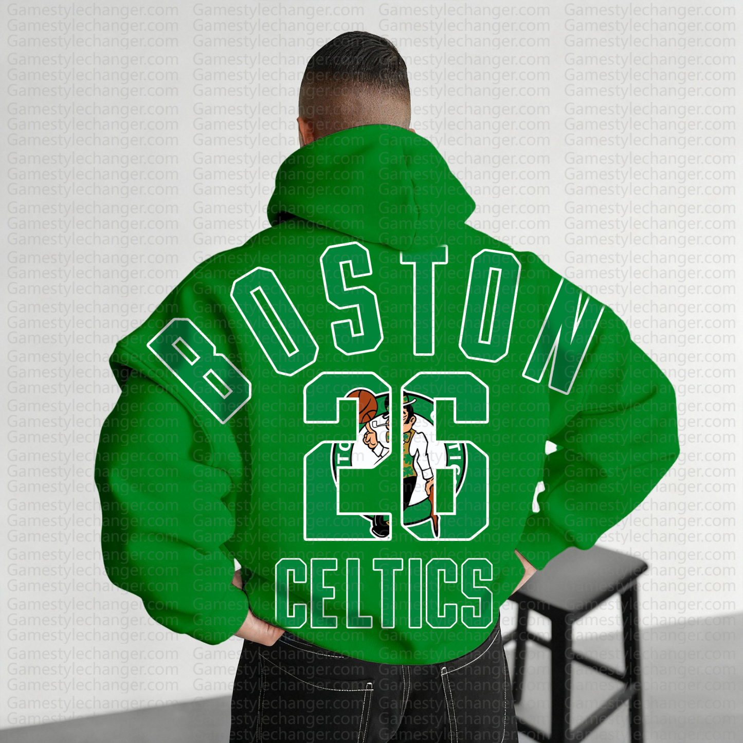 Unisex "NBA" Graphic Streetwear Vintage Plush Hoodie