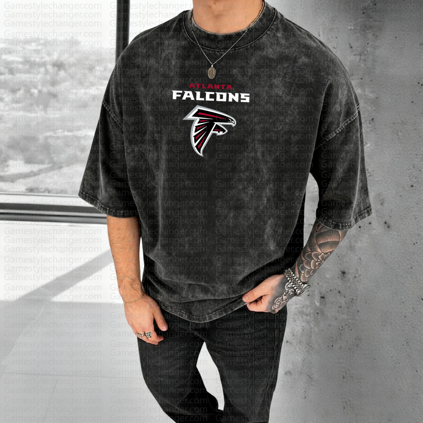 Unisex High Quality Inspired Vintage Washed 3D Direct Injection T-Shirt