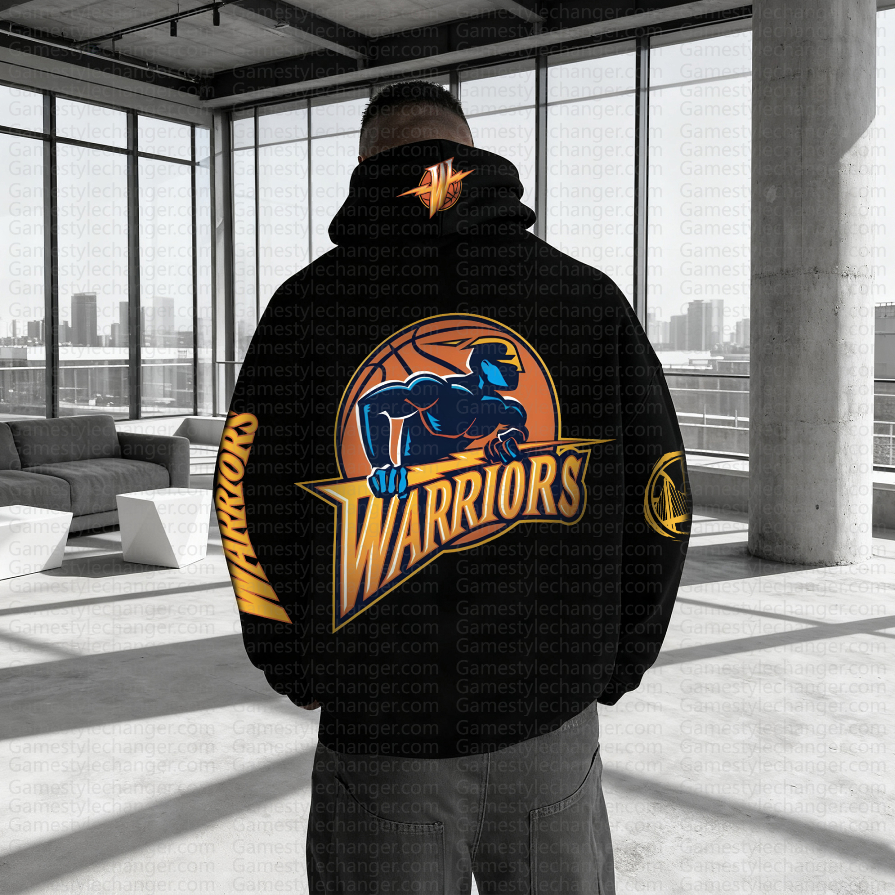 Unisex "NBA" Graphic Streetwear Vintage Plush Hoodie