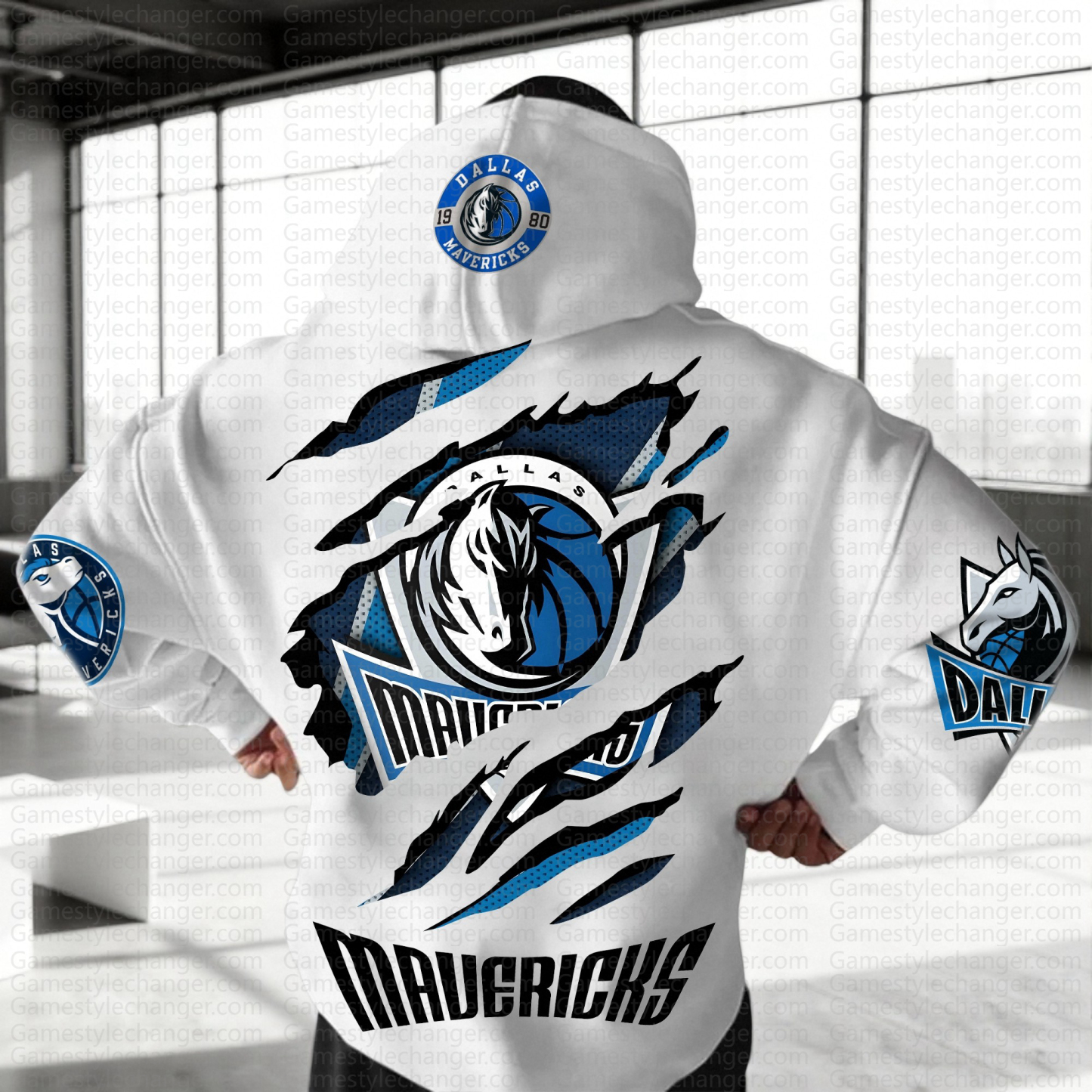 Unisex "NBA" Graphic Streetwear Vintage Plush Hoodie