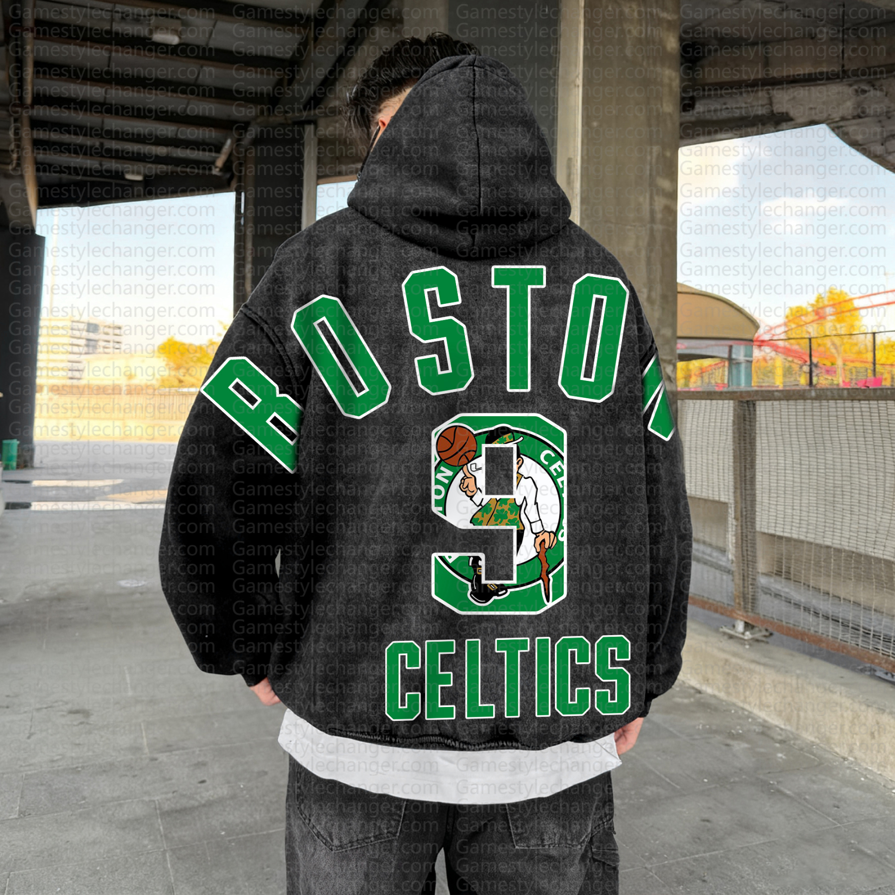 Unisex Graphic Streetwear Vintage Washed Hoodie | NBA