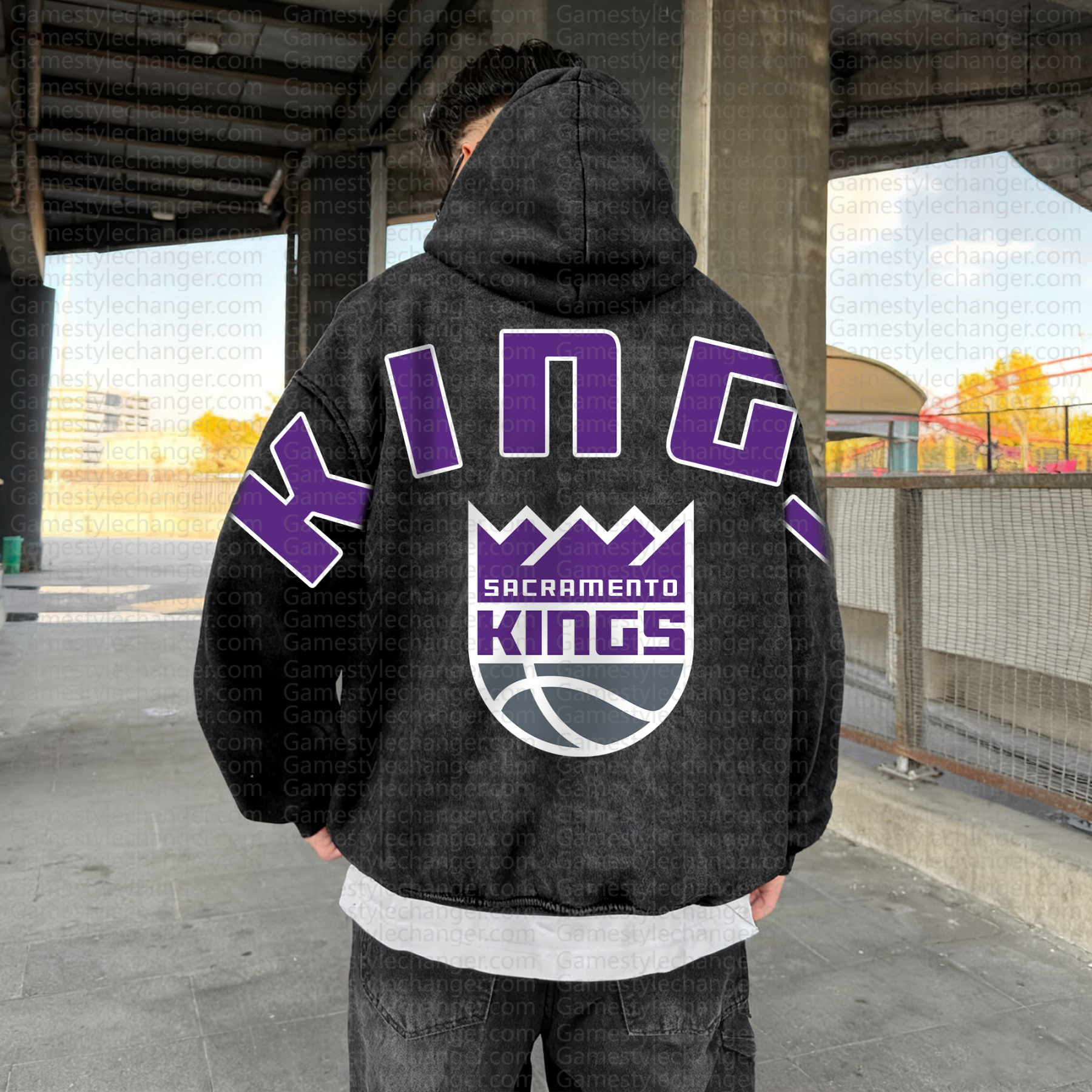 Unisex Graphic Streetwear Vintage Washed Hoodie | NBA