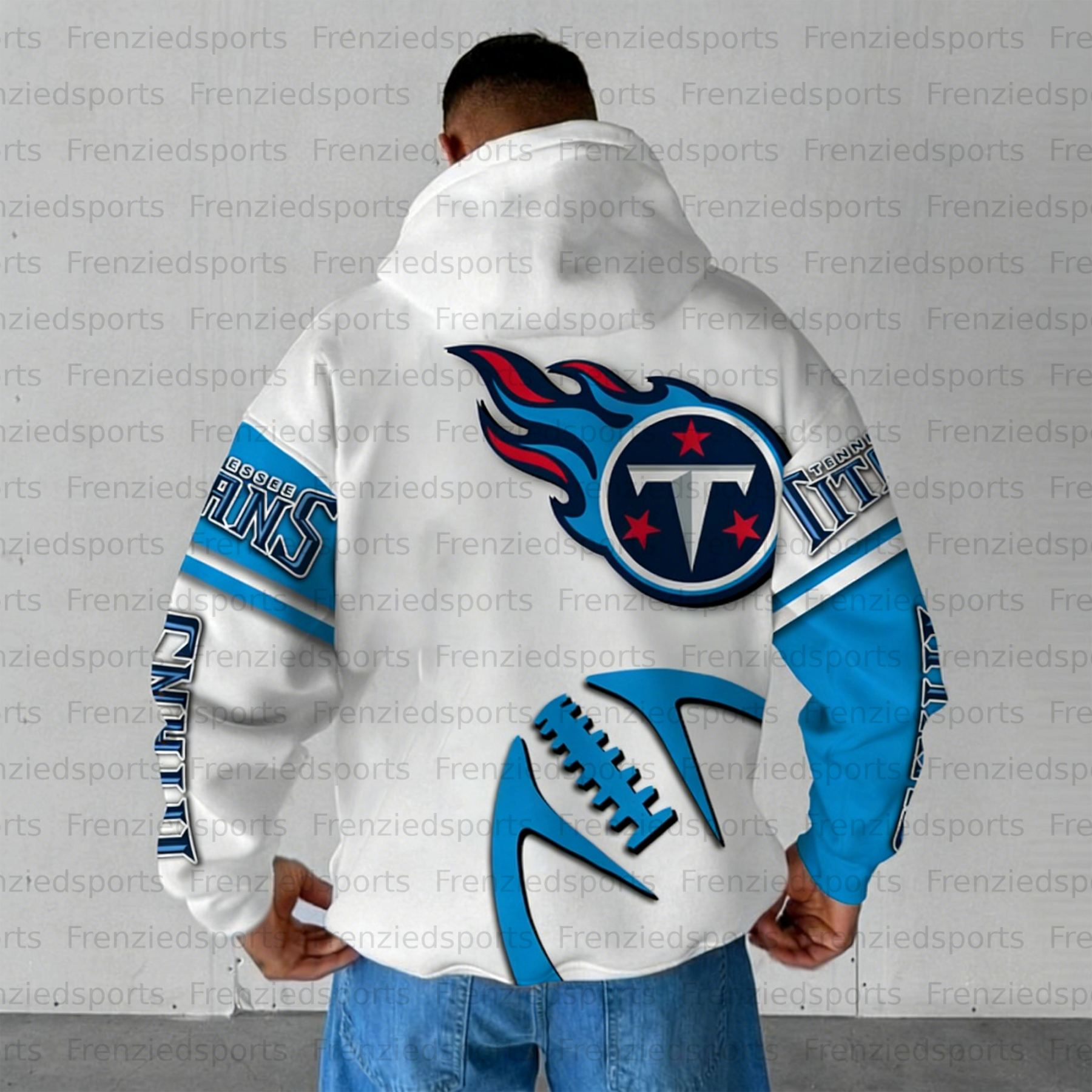 Unisex "Tennessee Titans" Graphic Streetwear Vintage Plush Hoodie