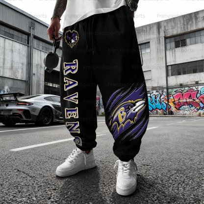 Unisex  “Baltimore Ravens” Casual Anime Streetwear Pant