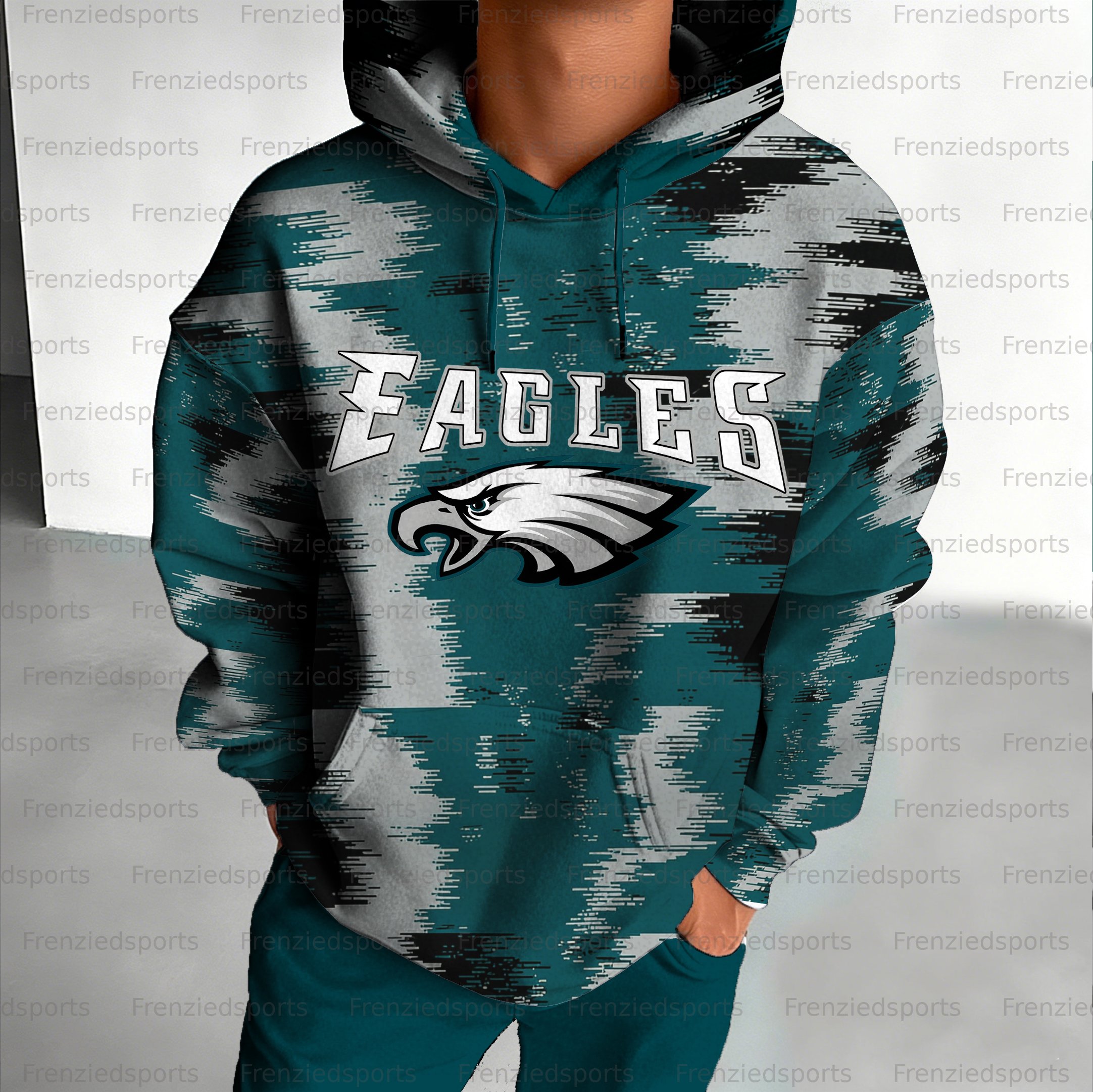 Unisex "Philadelphia Eagles" Graphic Streetwear Vintage Plush Hoodie