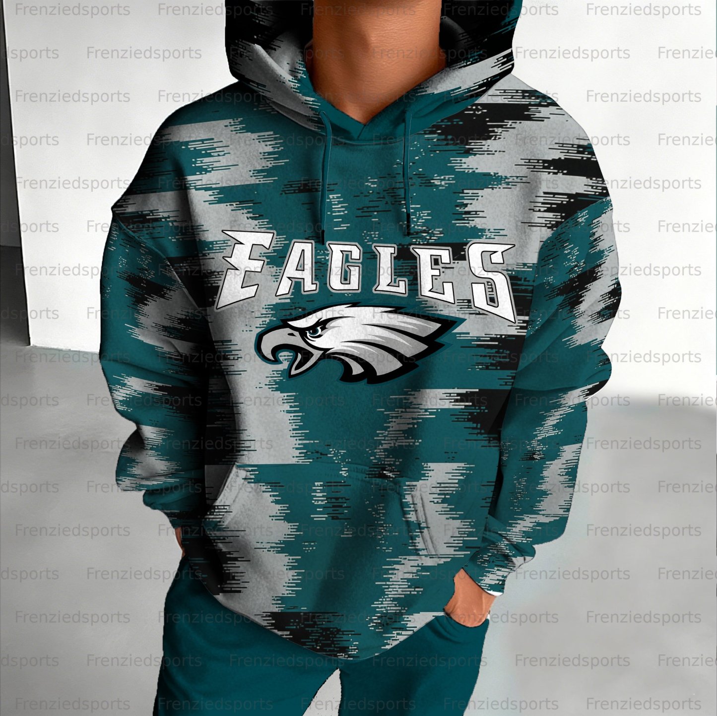 Unisex "Philadelphia Eagles" Graphic Streetwear Vintage Plush Hoodie