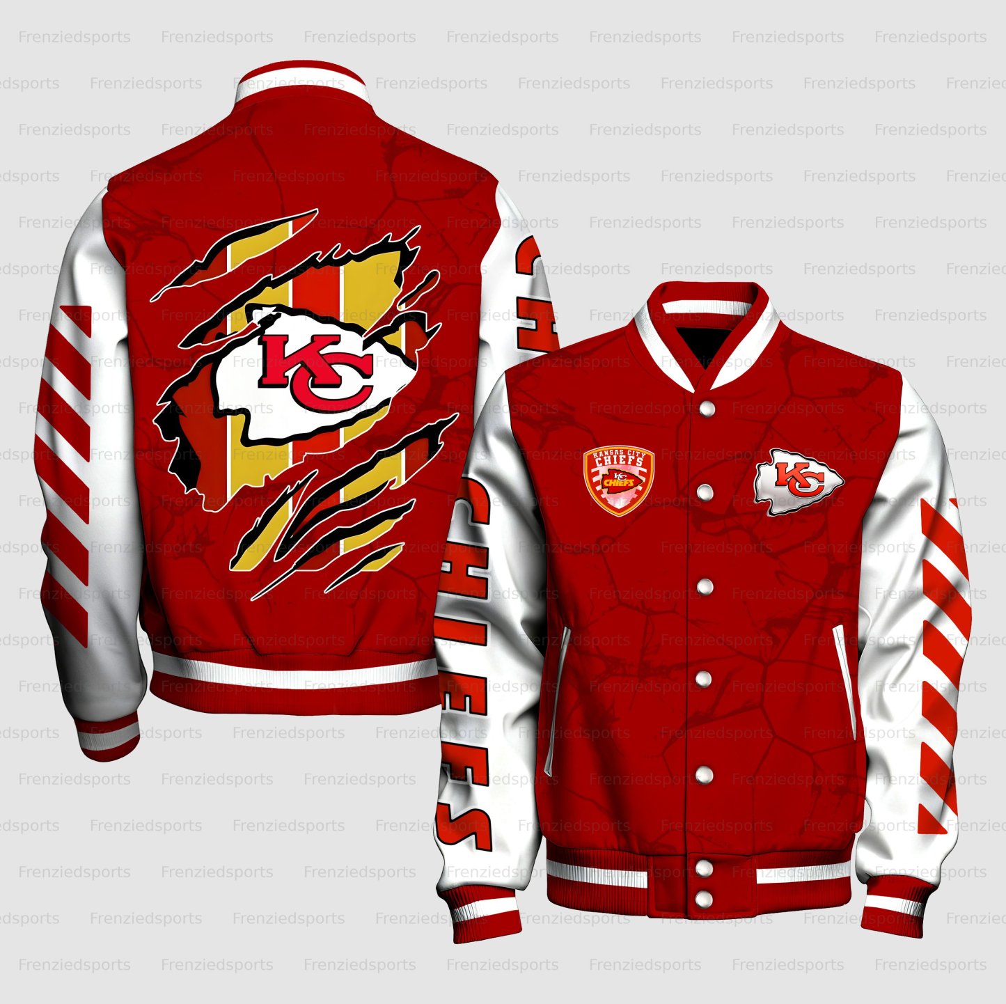 Unisex Vintage "Kansas City Chiefs" Graphic Jacket
