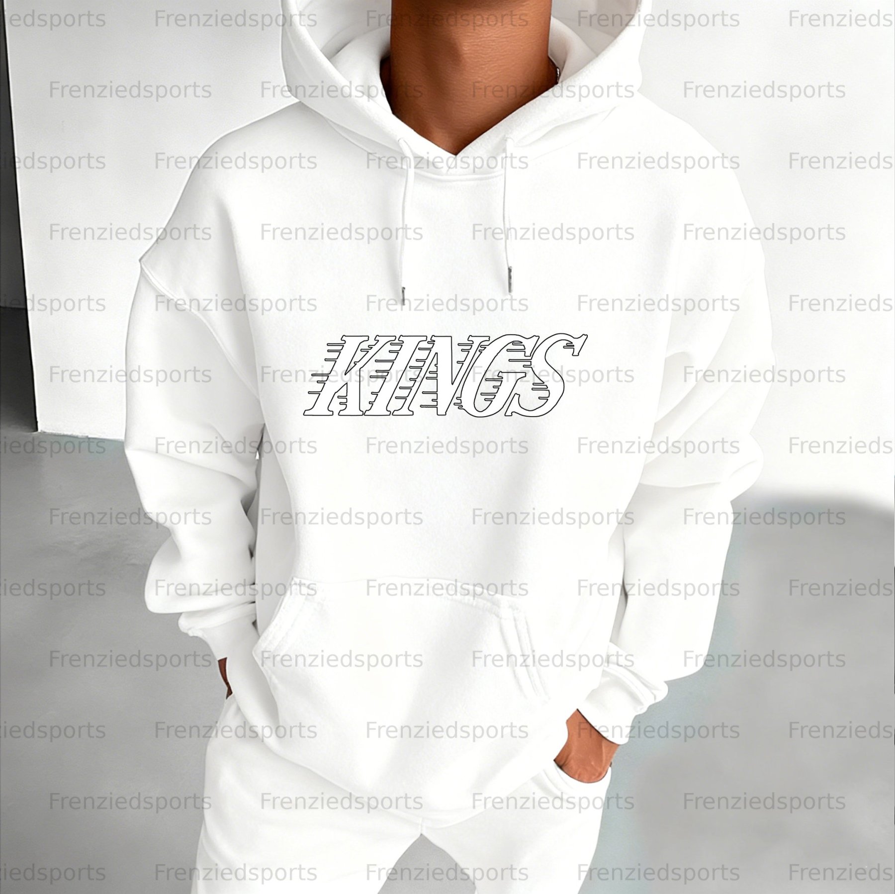 Unisex "Los Angeles Kings" Graphic Streetwear Vintage Plush Hoodie