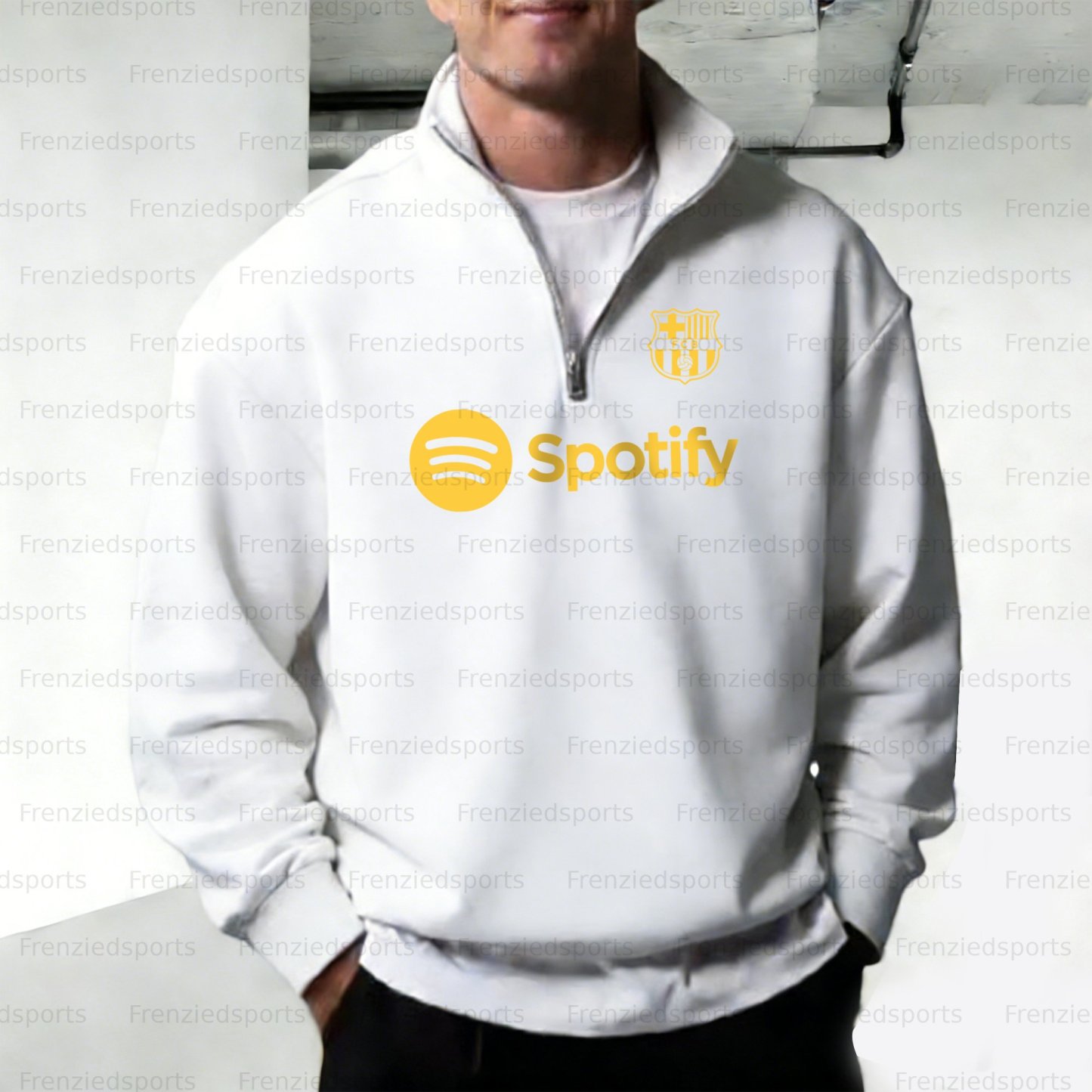 Unisex "UEFA " Graphic Streetwear Vintage  Zip-up Sweatshirt