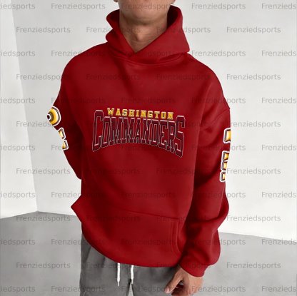 Unisex "Washington Commanders" Graphic Streetwear Vintage Plush Hoodie