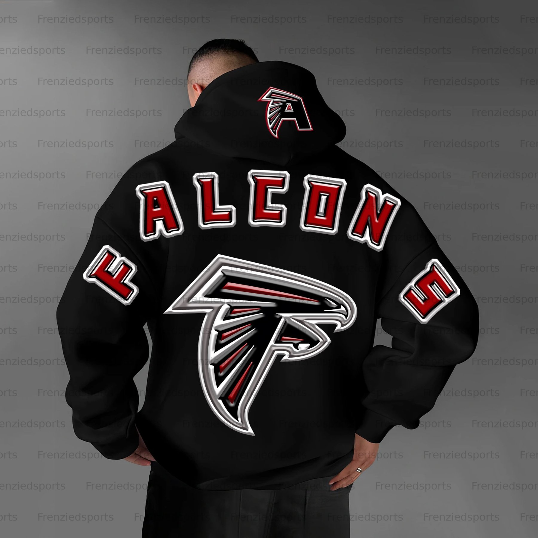 Unisex "Atlanta Falcons" Graphic Streetwear Vintage Plush Hoodie