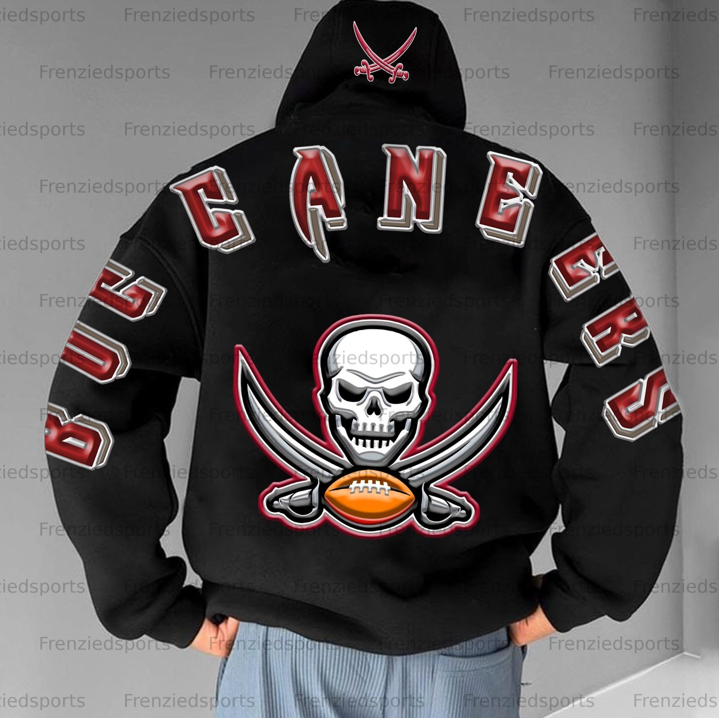 Unisex "Tampa Bay Buccaneers" Graphic Streetwear Vintage Plush Hoodie