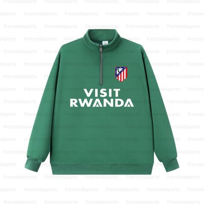 Unisex "UEFA " Graphic Streetwear Vintage  Zip-up Sweatshirt