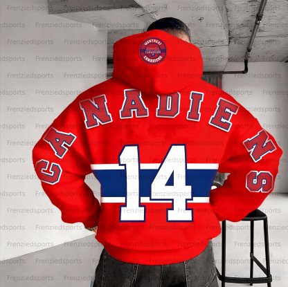 Unisex "Montreal Canadiens" Graphic Streetwear Vintage Plush Hoodie