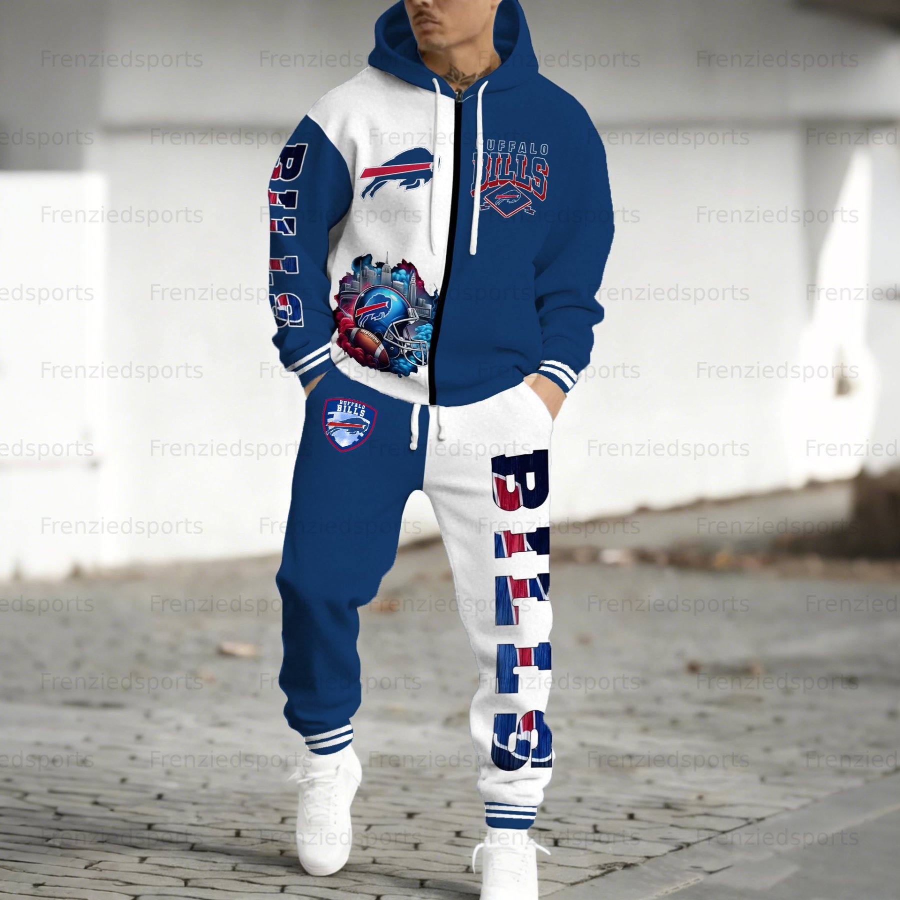 “Buffalo Bills” Zip-up Jacket, Pants and 2-Piece Set