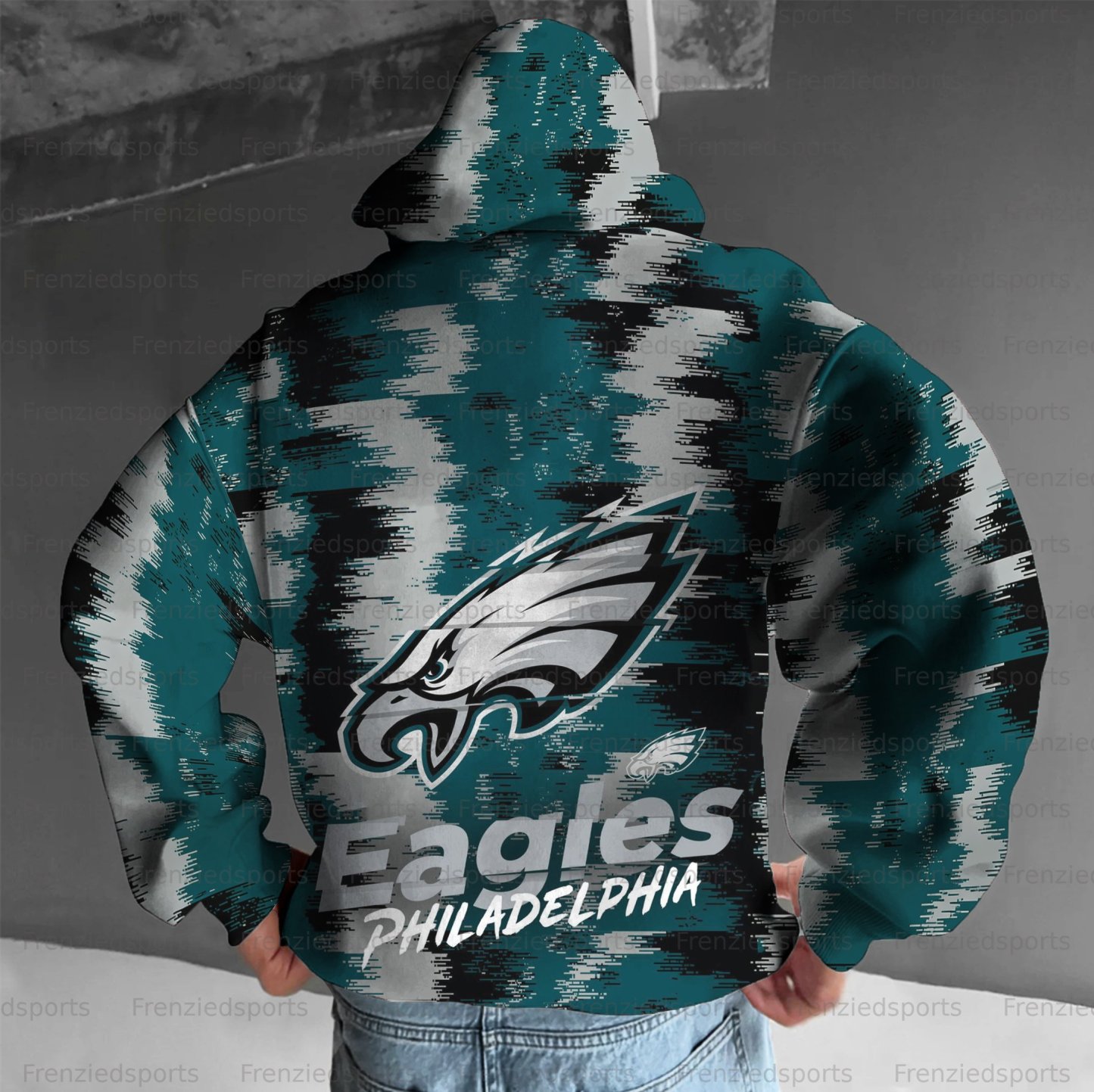 Unisex "Philadelphia Eagles" Graphic Streetwear Vintage Plush Hoodie
