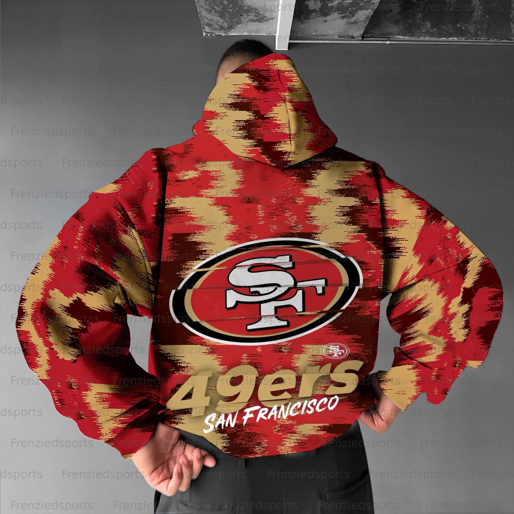 Unisex "San Francisco 49ers" Graphic Streetwear Vintage Plush Hoodie