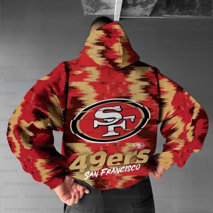 Unisex "San Francisco 49ers" Graphic Streetwear Vintage Plush Hoodie