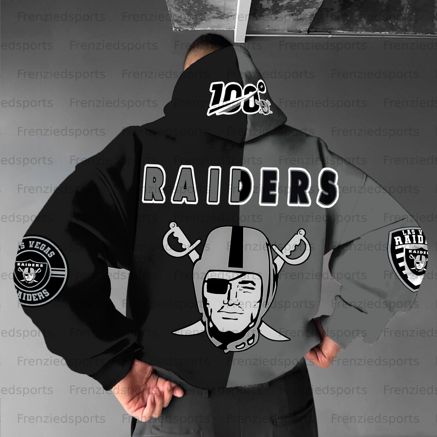 Unisex "Las Vegas Raiders" Graphic Streetwear Vintage Plush Hoodie