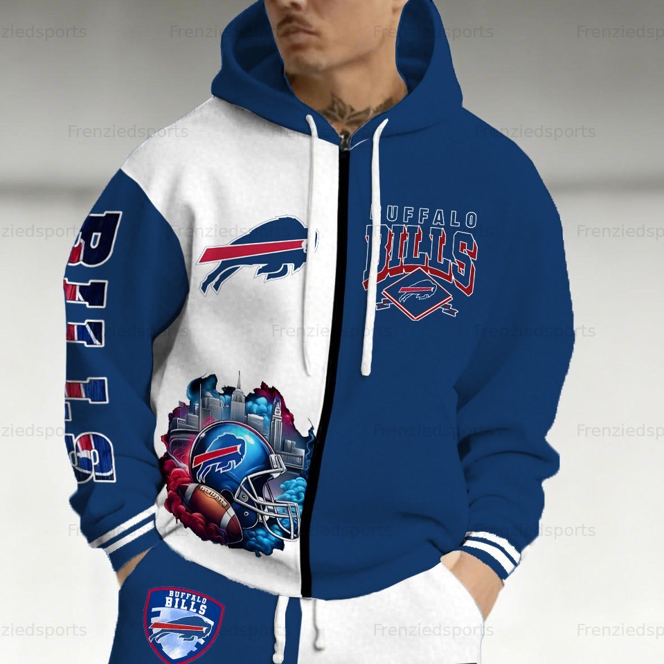 “Buffalo Bills” Zip-up Jacket, Pants and 2-Piece Set