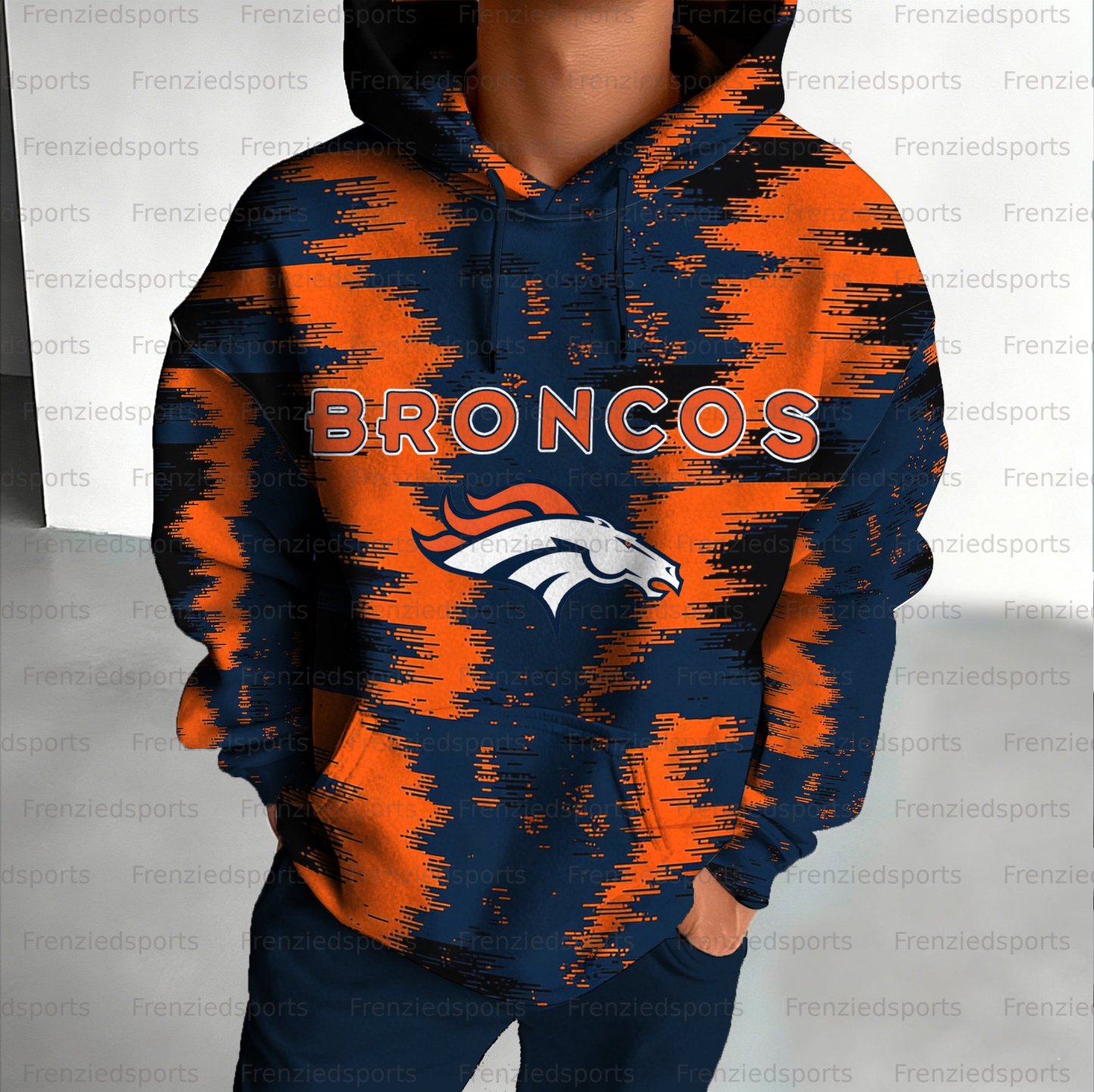 Unisex "Detroit Lions" Graphic Streetwear Vintage Plush Hoodie