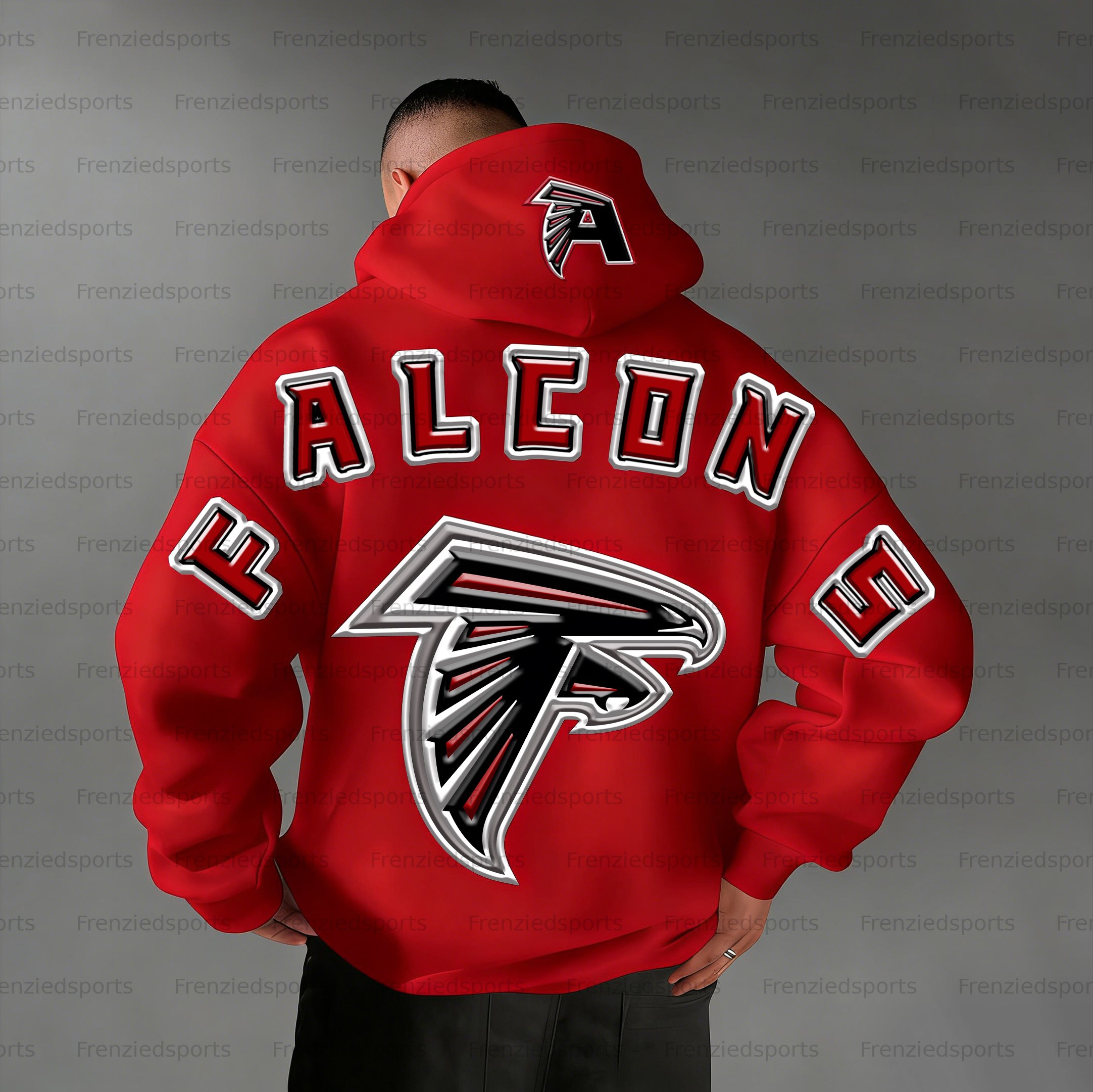Unisex "Atlanta Falcons" Graphic Streetwear Vintage Plush Hoodie