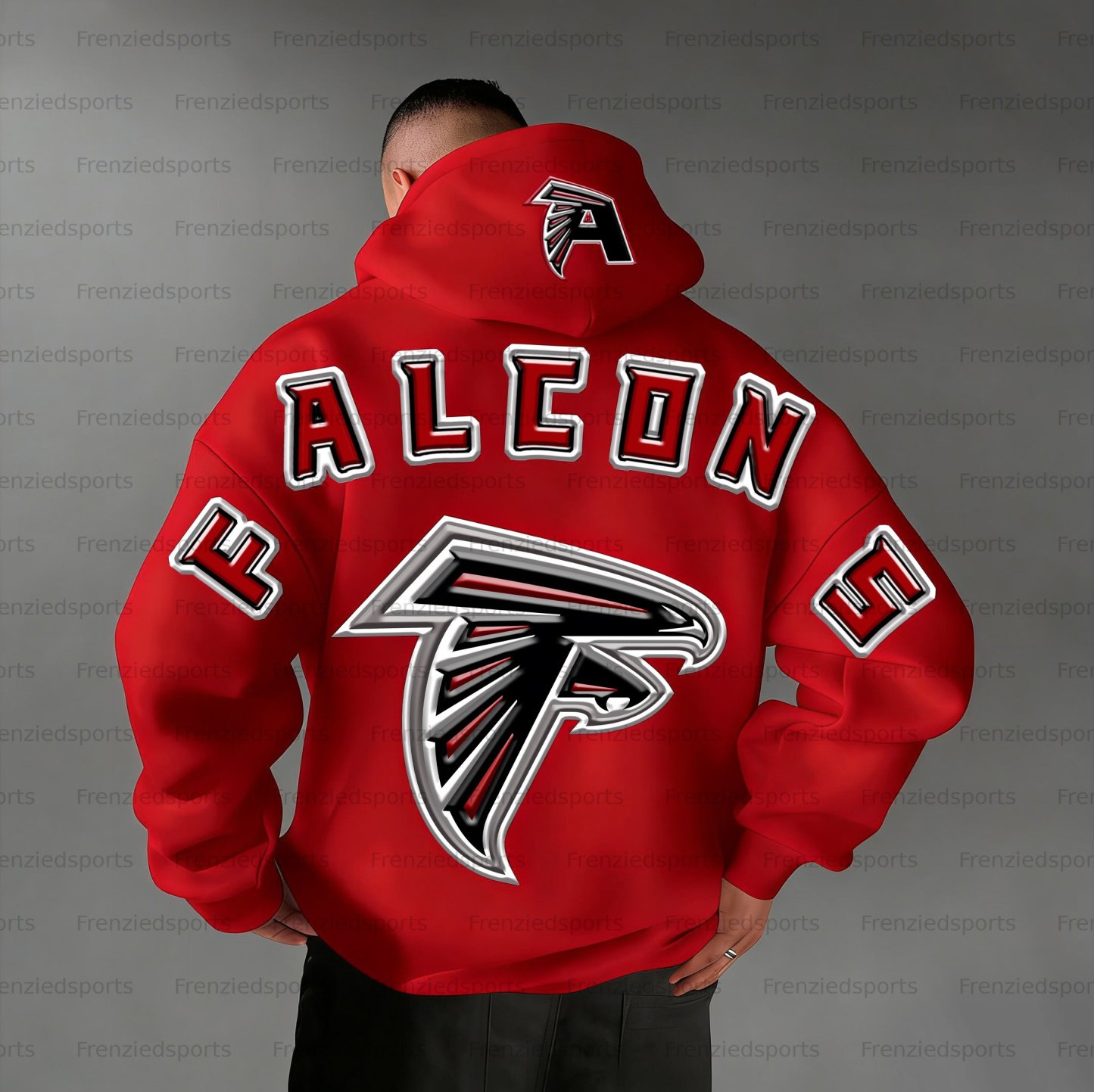 Unisex "Atlanta Falcons" Graphic Streetwear Vintage Plush Hoodie