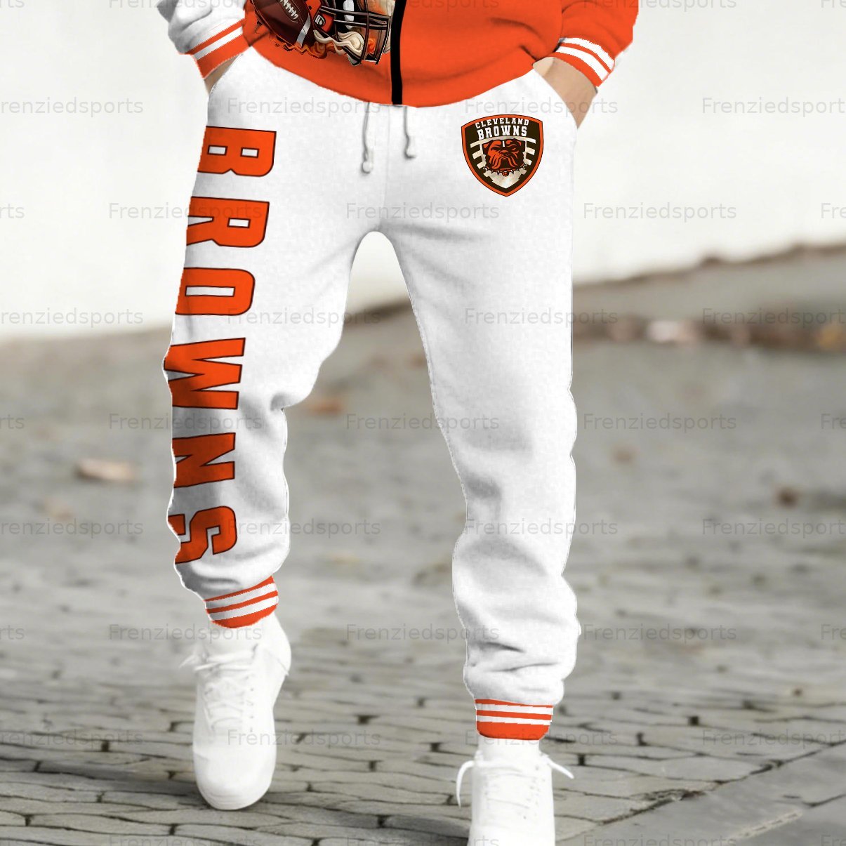 “Cleveland Browns” Zip-up Jacket, Pants and 2-Piece Set