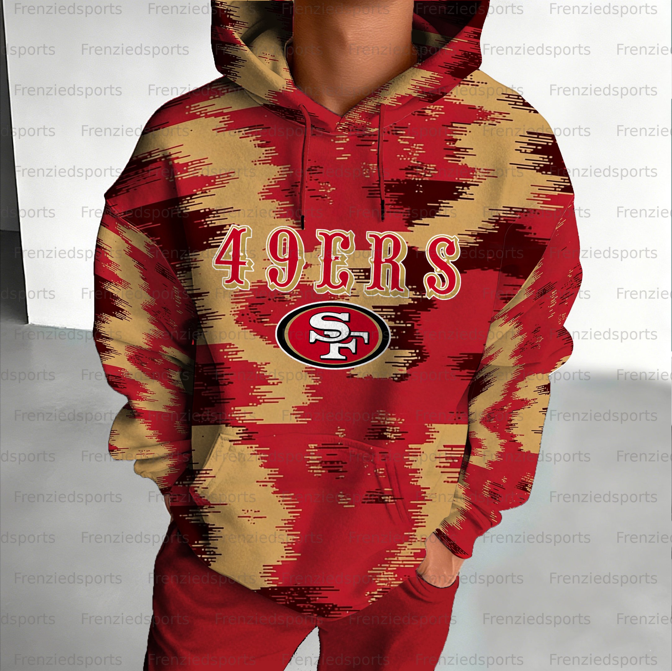 Unisex "San Francisco 49ers" Graphic Streetwear Vintage Plush Hoodie