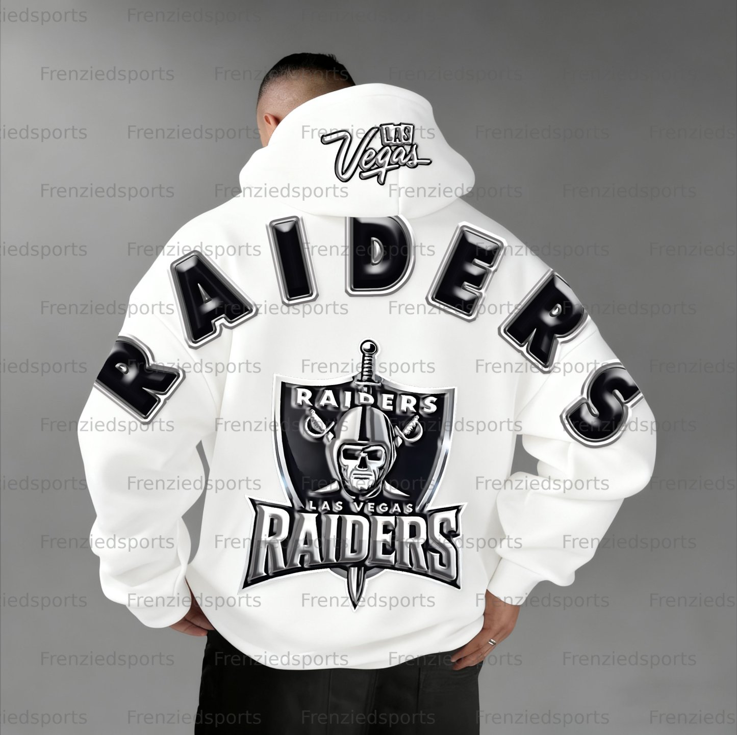 Unisex "Las Vegas Raiders" Graphic Streetwear Vintage Plush Hoodie