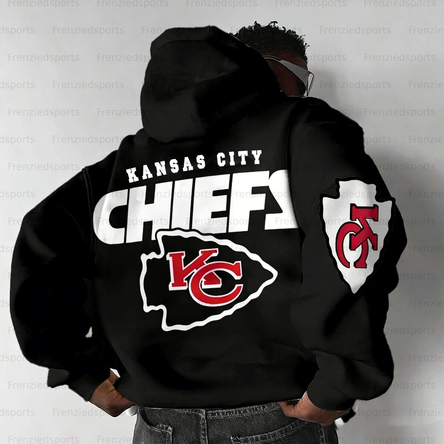 Unisex "Kansas City Chiefs " Graphic Streetwear Vintage Plush Hoodie