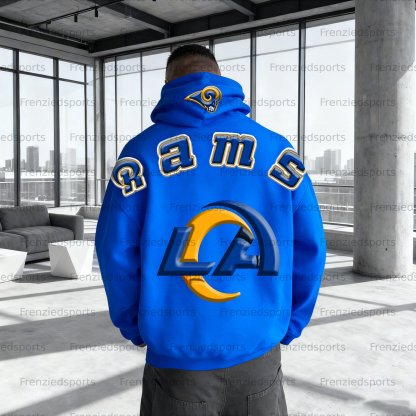 Unisex "Los Angles Rams" Graphic Streetwear Vintage Plush Hoodie