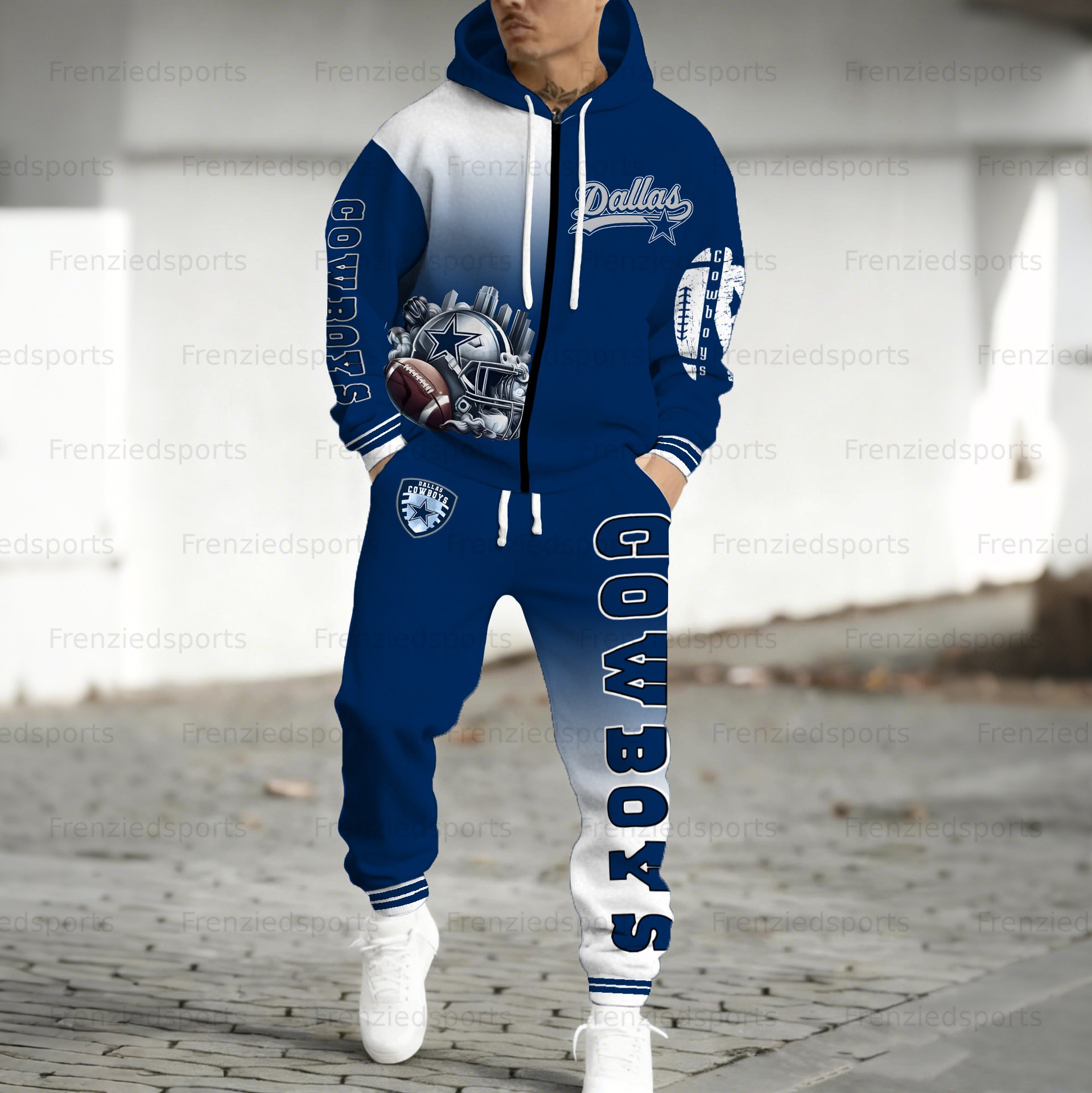 “Dallas Cowboys” Zip-up Jacket, Pants and 2-Piece Set
