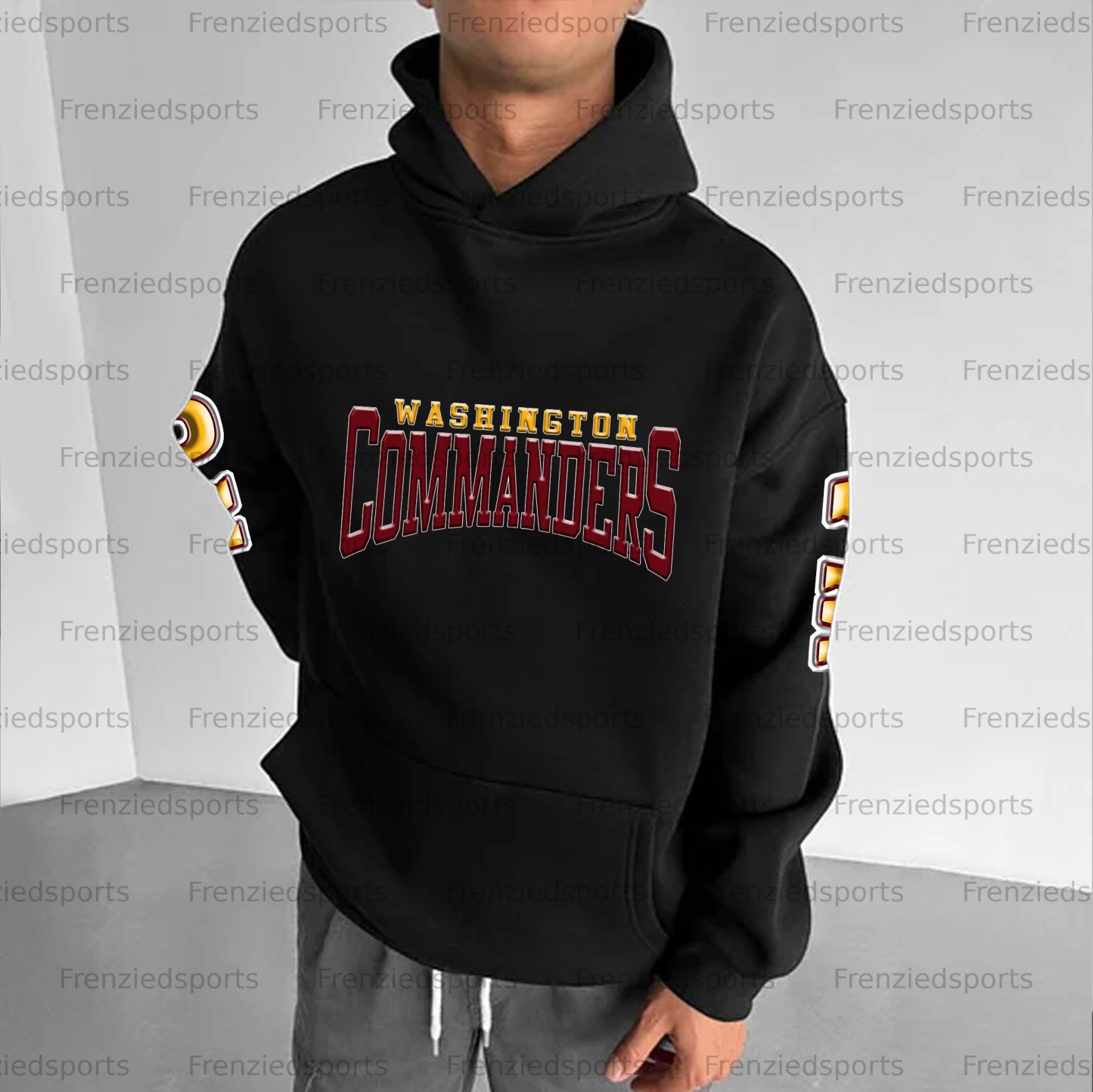 Unisex "Washington Commanders" Graphic Streetwear Vintage Plush Hoodie