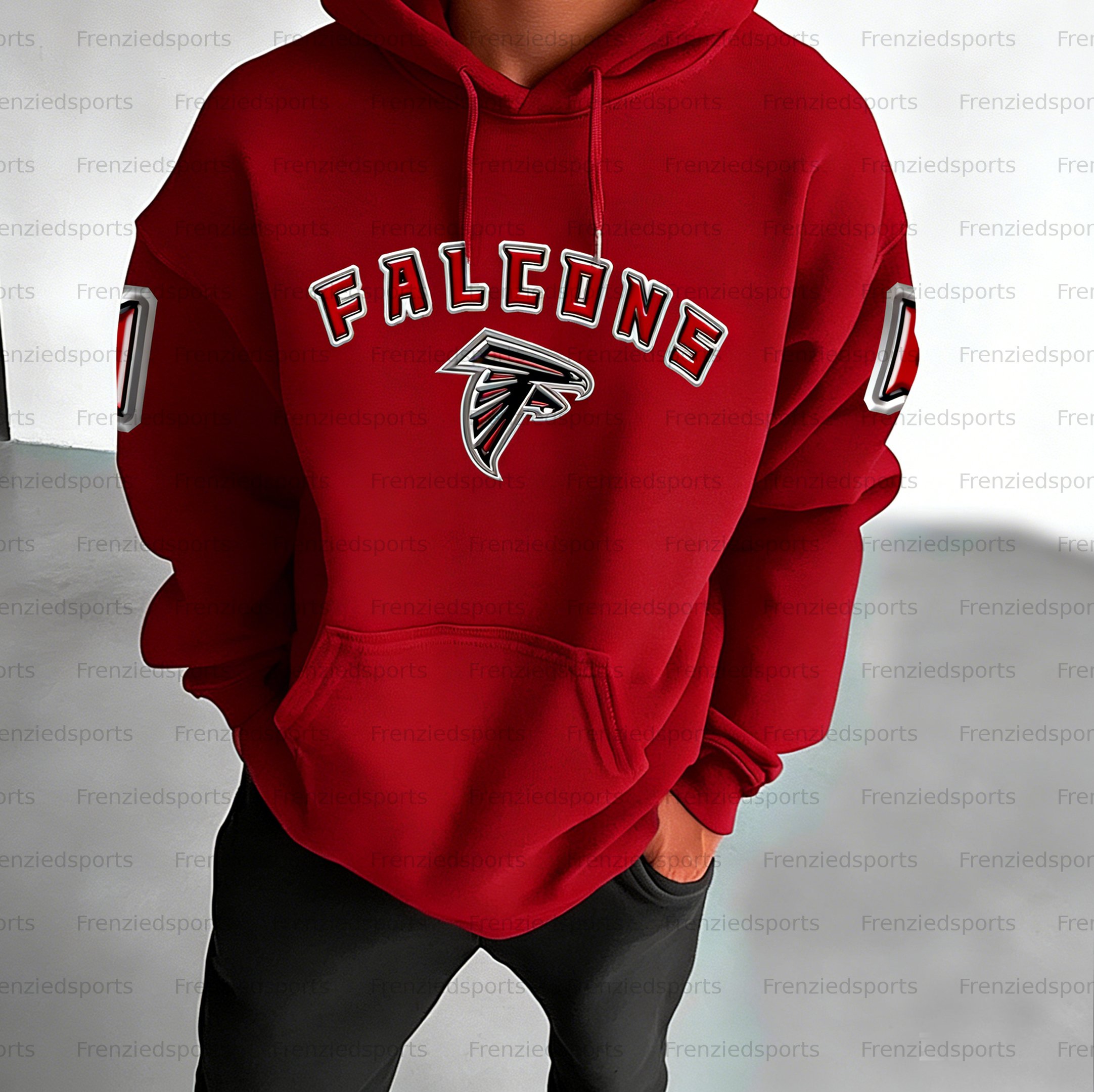 Unisex "Atlanta Falcons" Graphic Streetwear Vintage Plush Hoodie